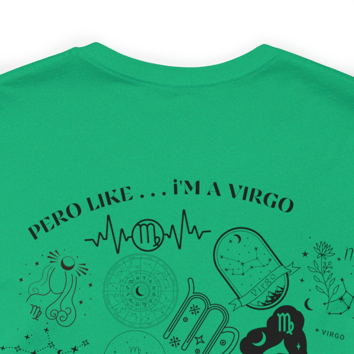 Zodiac Virgo - Astrology Unisex Jersey Short Sleeve Tee Front/Back Print