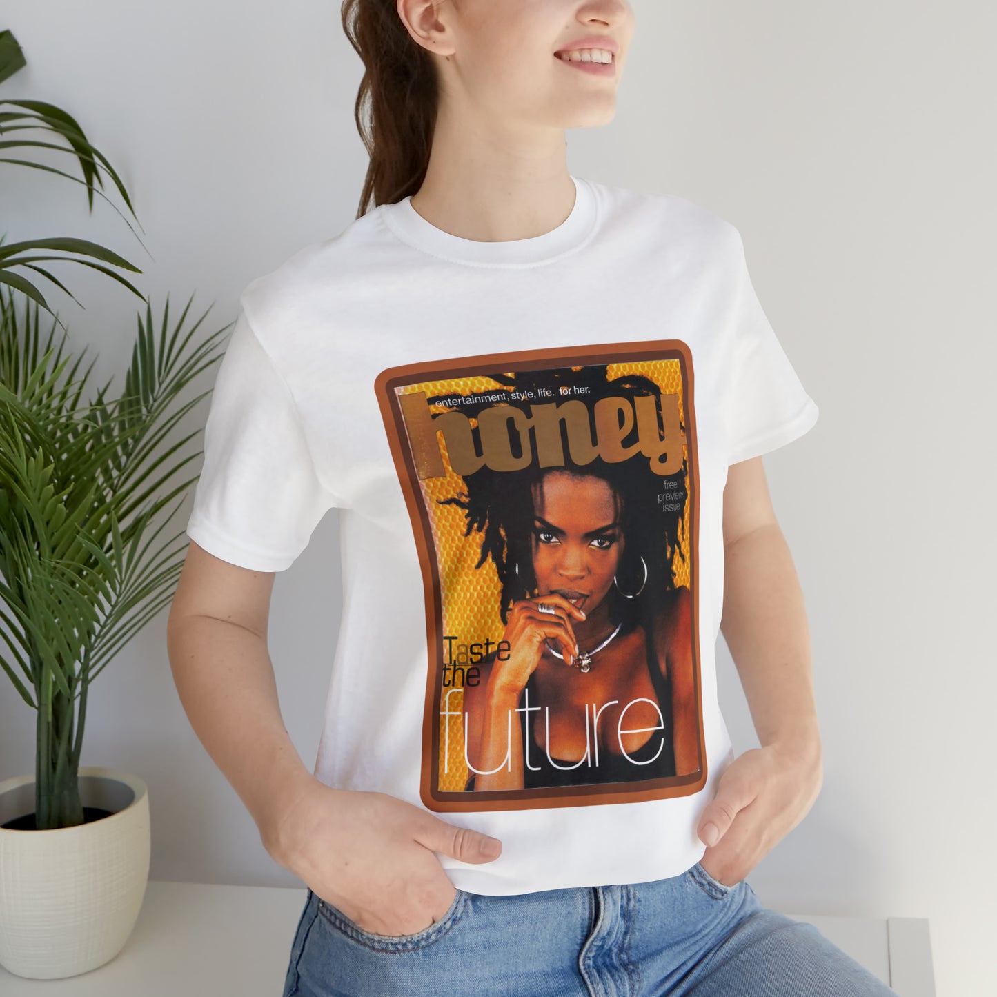 90s Throwback Lauryn Hill Vibe Magazine Unisex Jersey Short Sleeve Tee