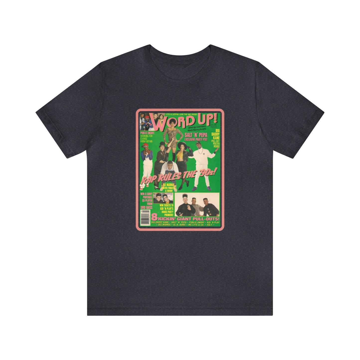 90s Throwback Word Up Magazine Unisex Jersey Short Sleeve Tee