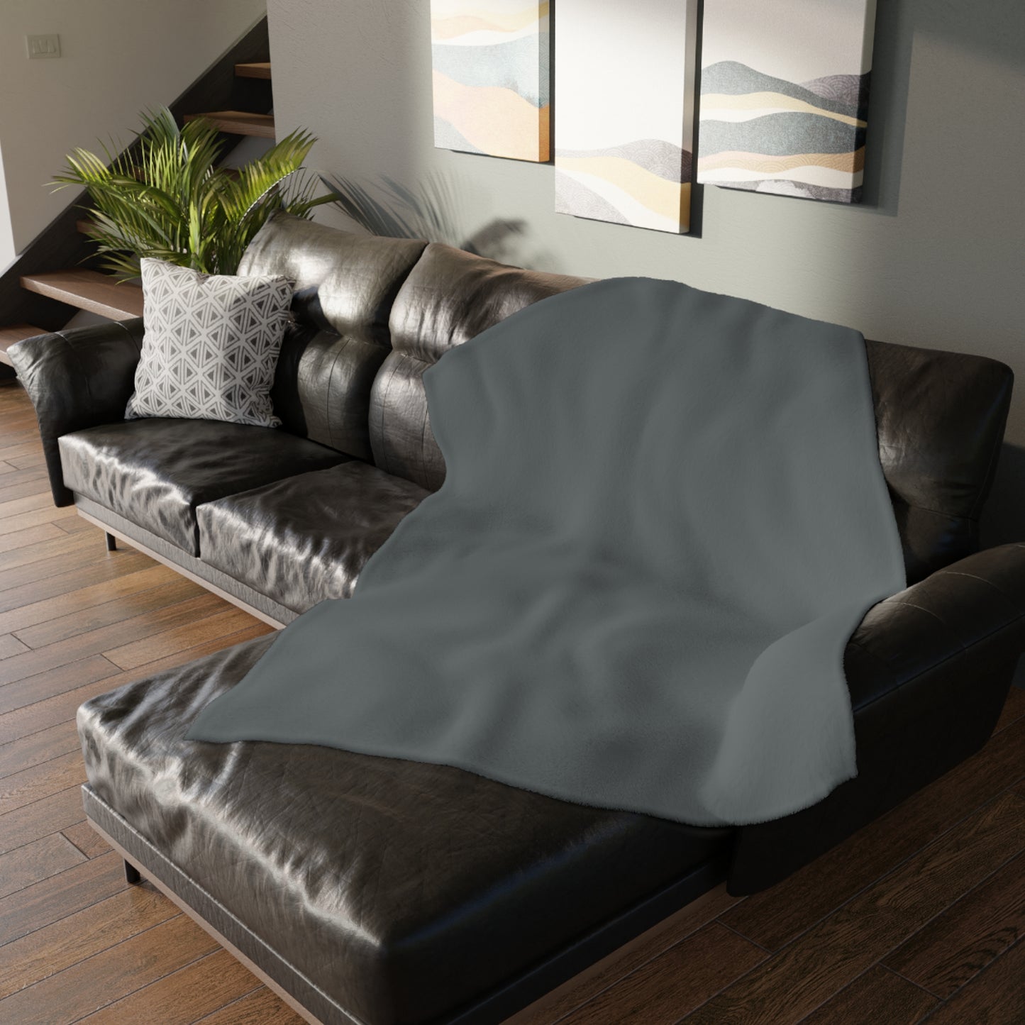 Baltimore Football Velveteen Minky Throw Blanket