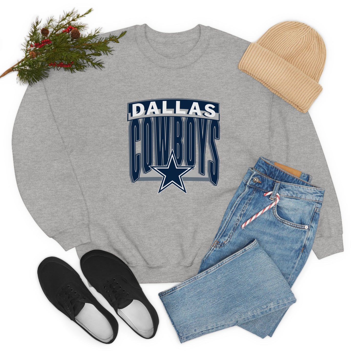 Dallas Cowboys Football Unisex Heavy Blend Crewneck Sweatshirt
