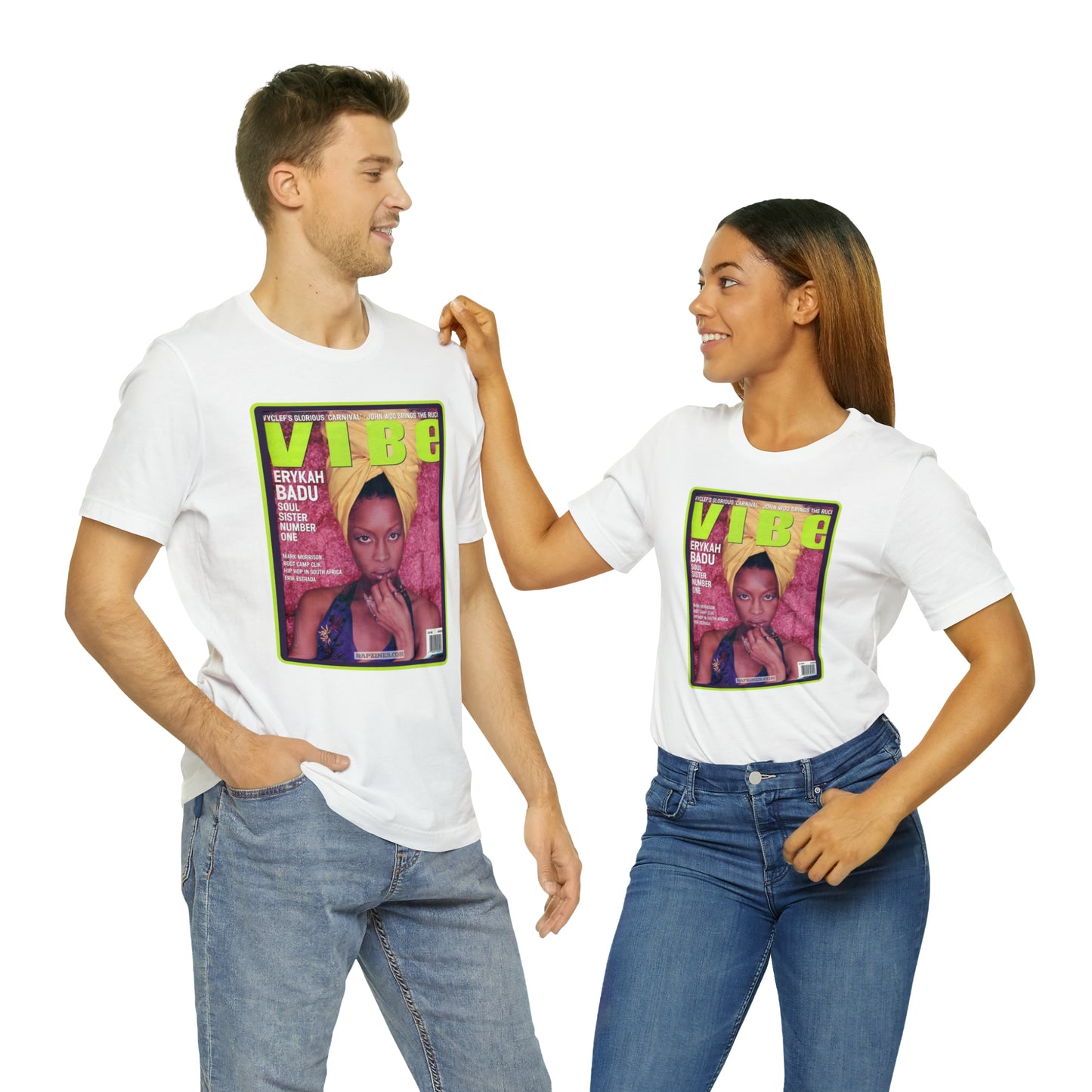 90s Throwback Erykah Badu Vibe Magazine Unisex Jersey Short Sleeve Tee