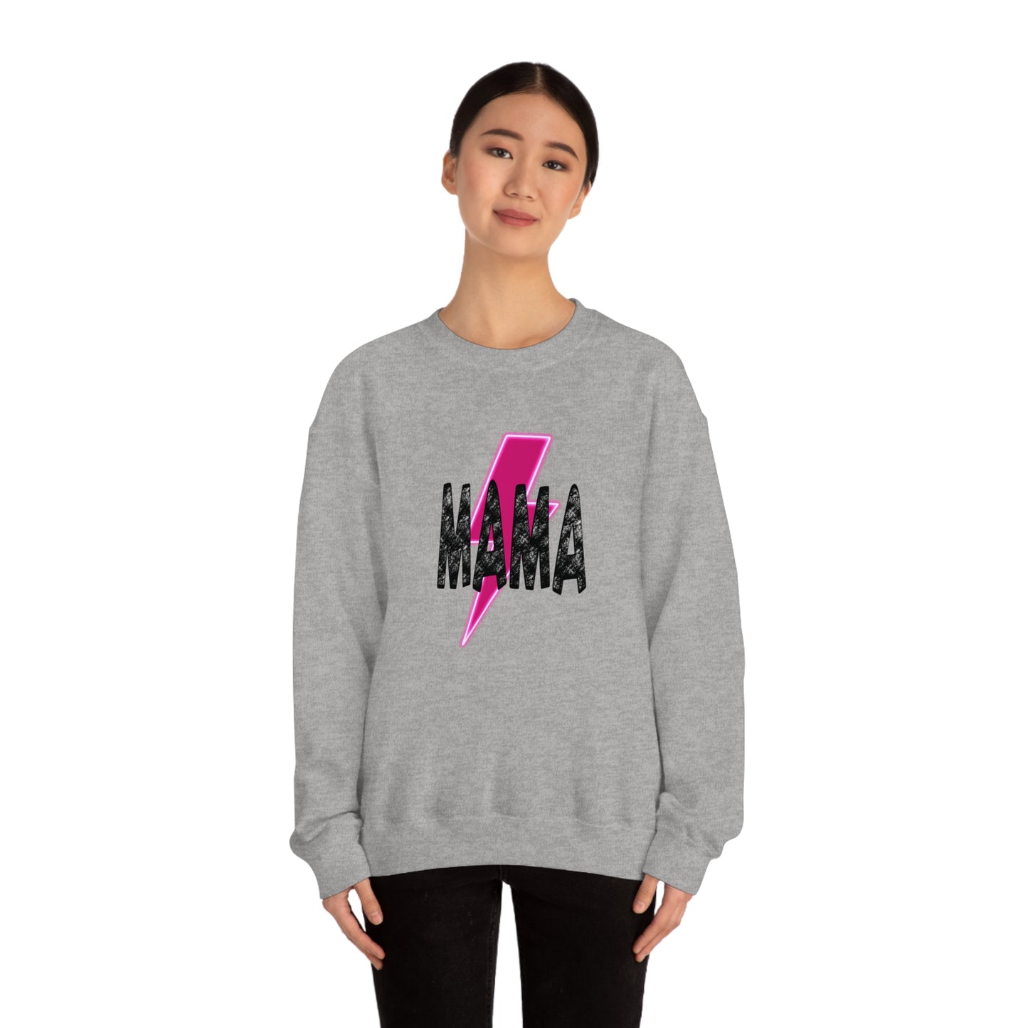 Mama Mommy & Me Matching Set Unisex DryBlend® Crewneck Sweatshirt