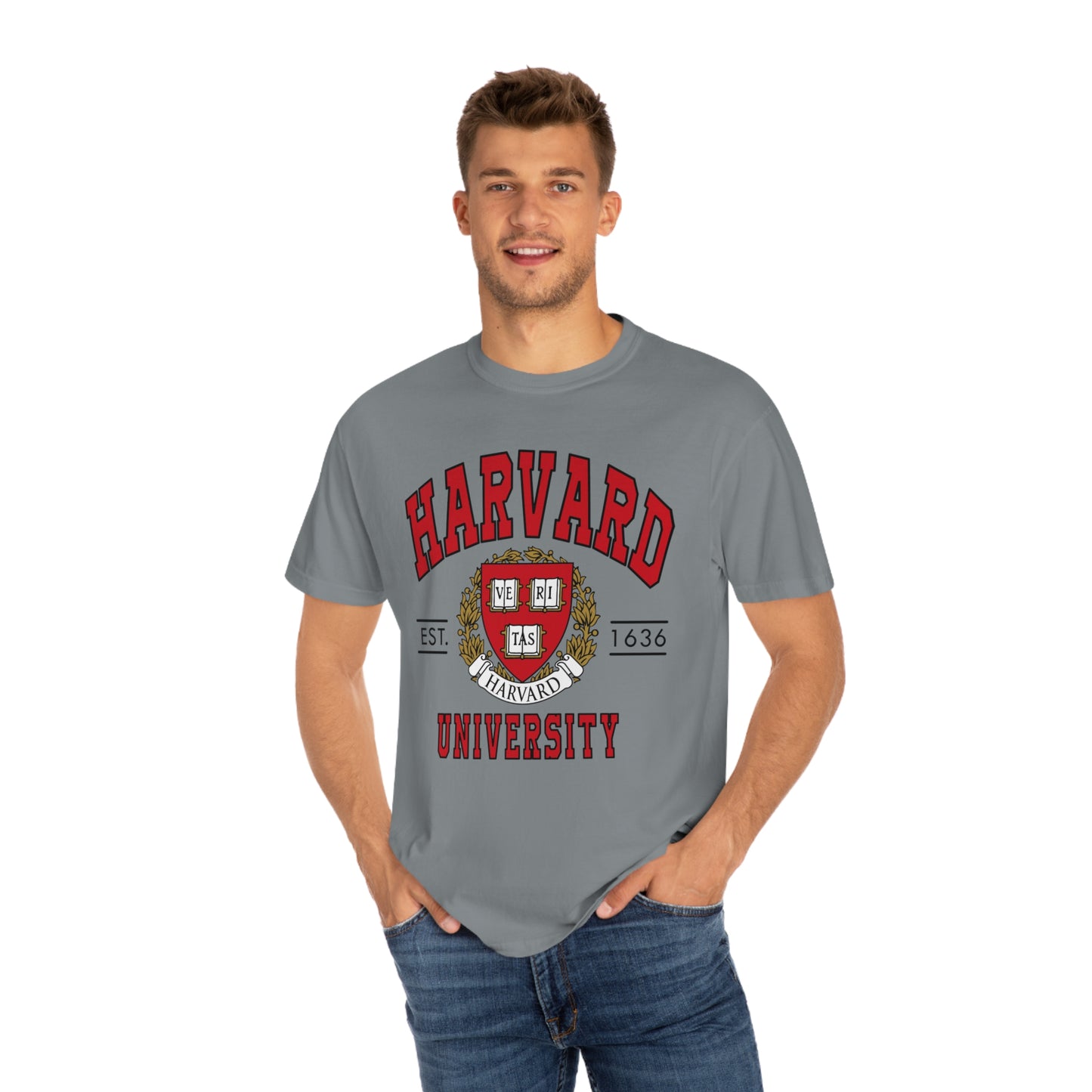 Harvard Unisex Garment-Dyed T-shirt