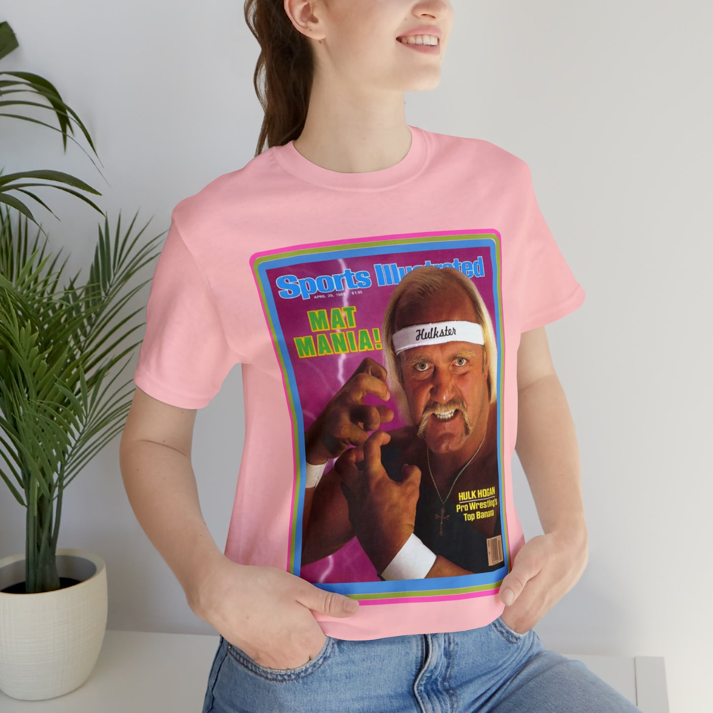 90s Throwback Hulk Hogan Sports Illustrated Magazine Unisex Jersey Short Sleeve Tee