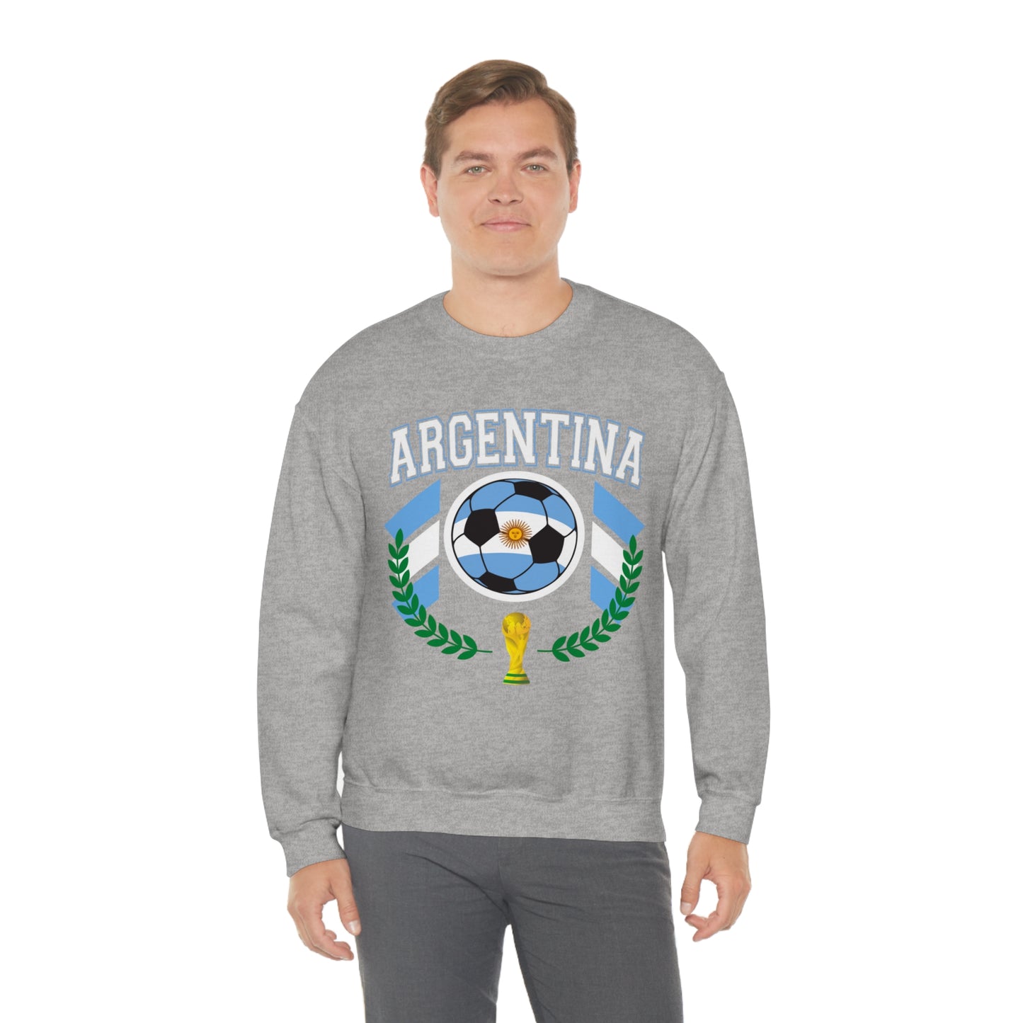 Argentina World Cup Soccer Unisex Heavy Blend Crewneck Sweatshirt