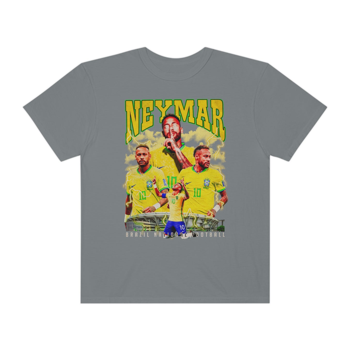 Neymar Soccer Unisex Garment-Dyed T-shirt