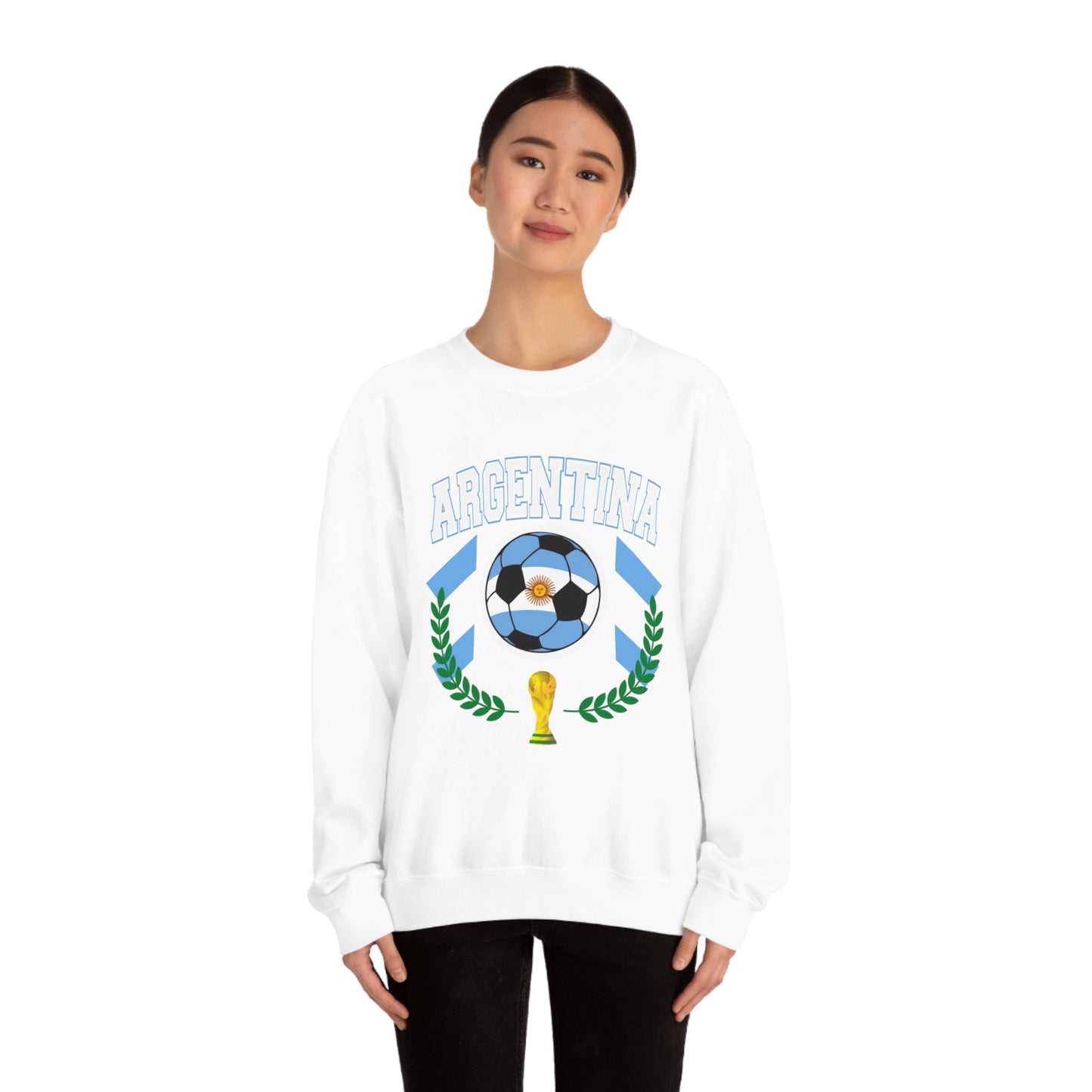 Argentina World Cup Soccer Unisex Heavy Blend Crewneck Sweatshirt