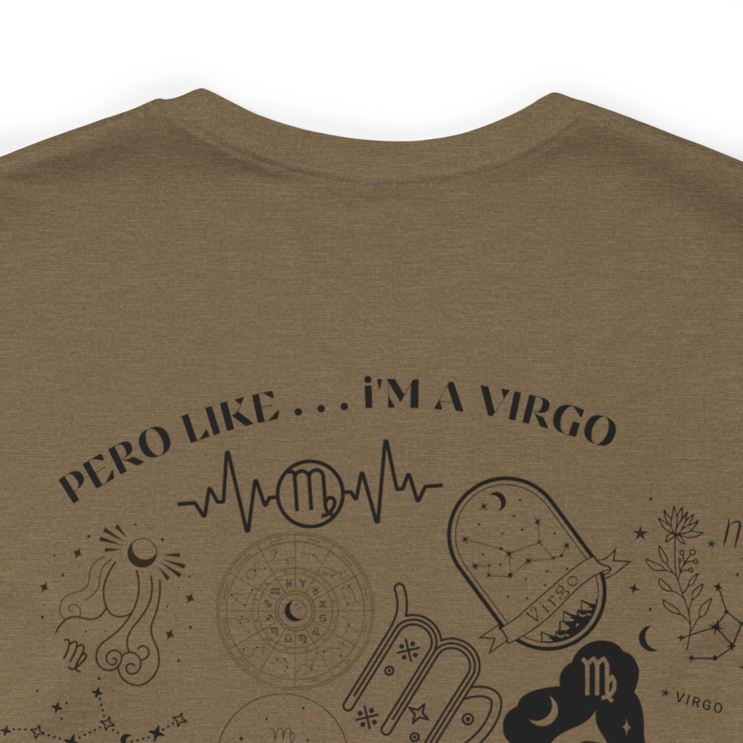 Zodiac Virgo - Astrology Unisex Jersey Short Sleeve Tee Front/Back Print