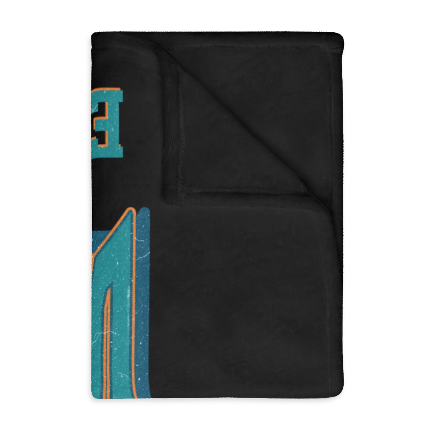 Miami Football Velveteen Minky Throw Blanket