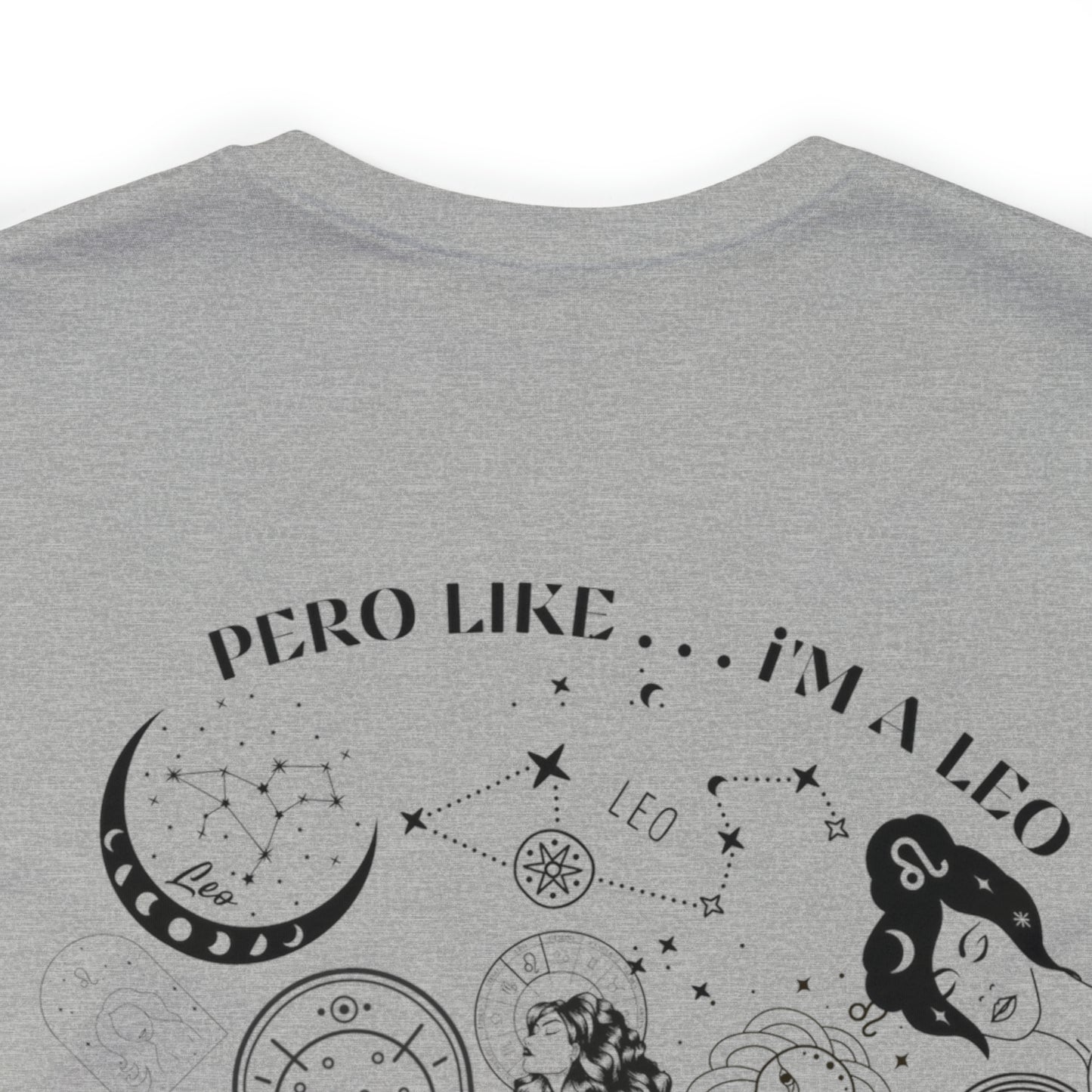Zodiac Leo - Astrology Unisex Jersey Short Sleeve Tee Front/Back Print