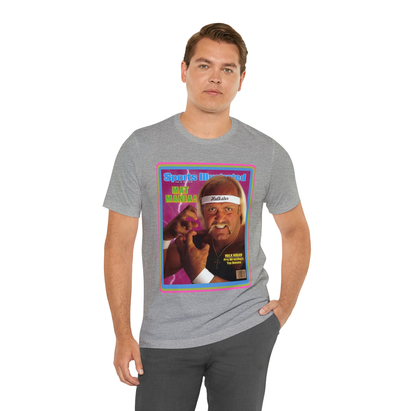 90s Throwback Hulk Hogan Sports Illustrated Magazine Unisex Jersey Short Sleeve Tee
