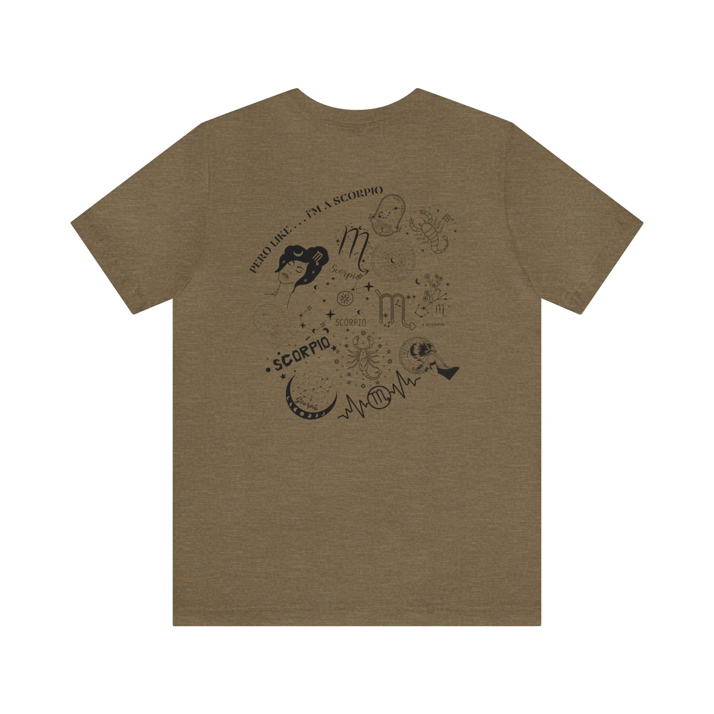 Zodiac Scorpio - Astrology Unisex Jersey Short Sleeve Tee Front/Back Print