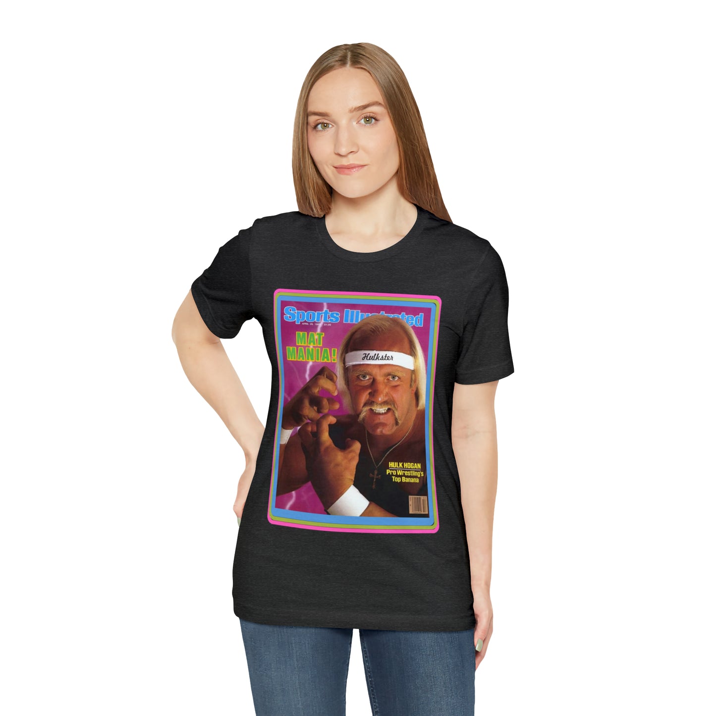 90s Throwback Hulk Hogan Sports Illustrated Magazine Unisex Jersey Short Sleeve Tee