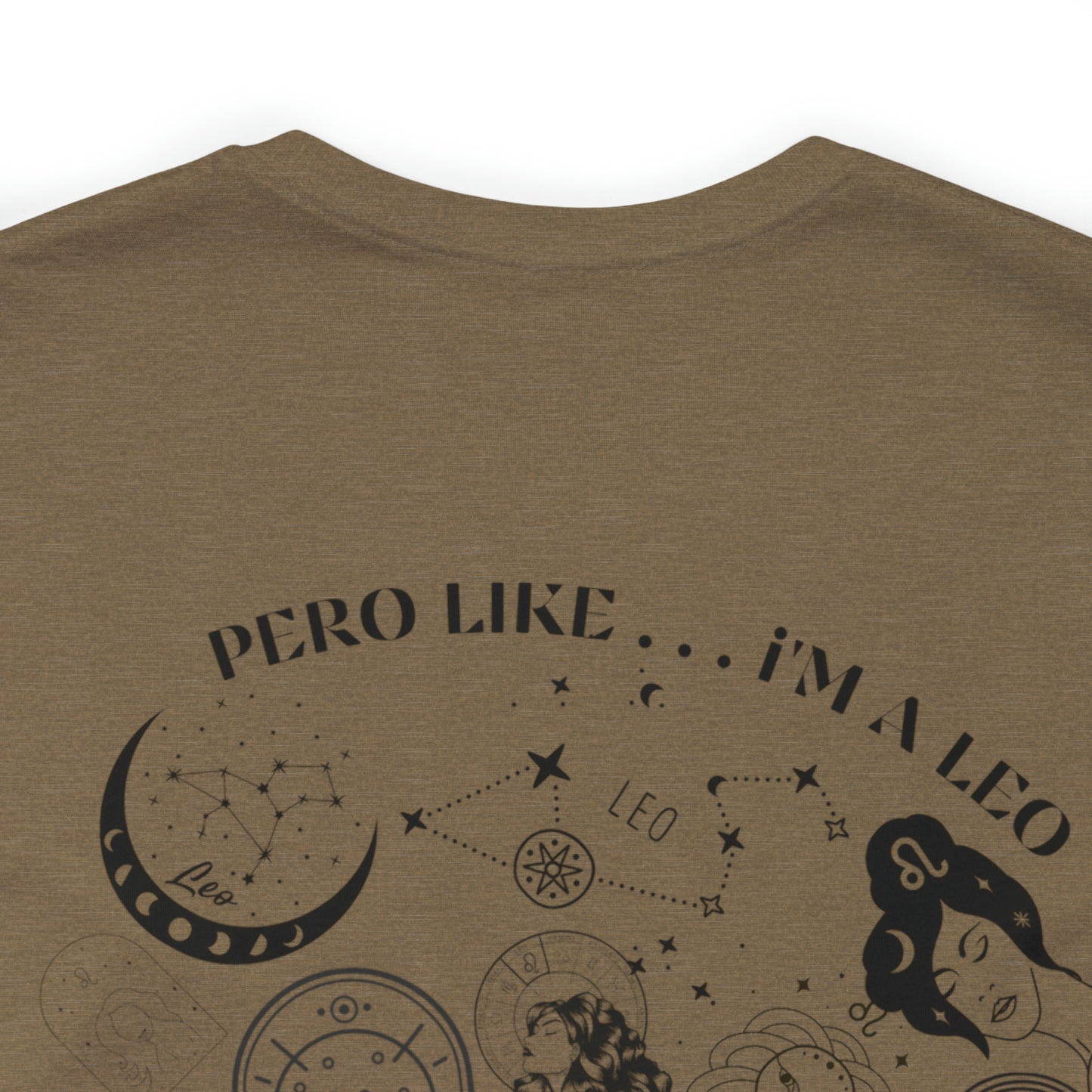Zodiac Leo - Astrology Unisex Jersey Short Sleeve Tee Front/Back Print