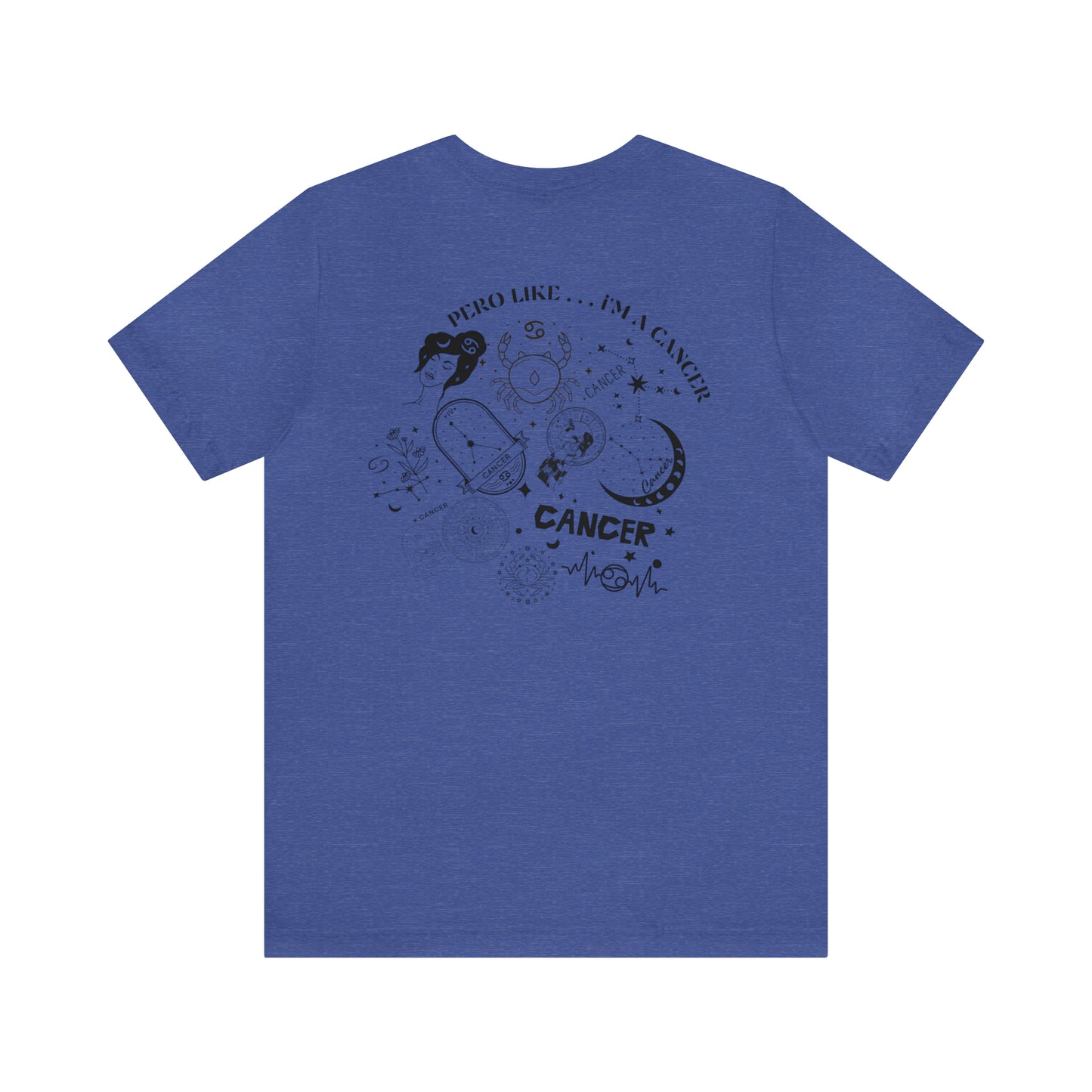 Zodiac Cancer - Astrology Unisex Jersey Short Sleeve Tee Front/Back Print