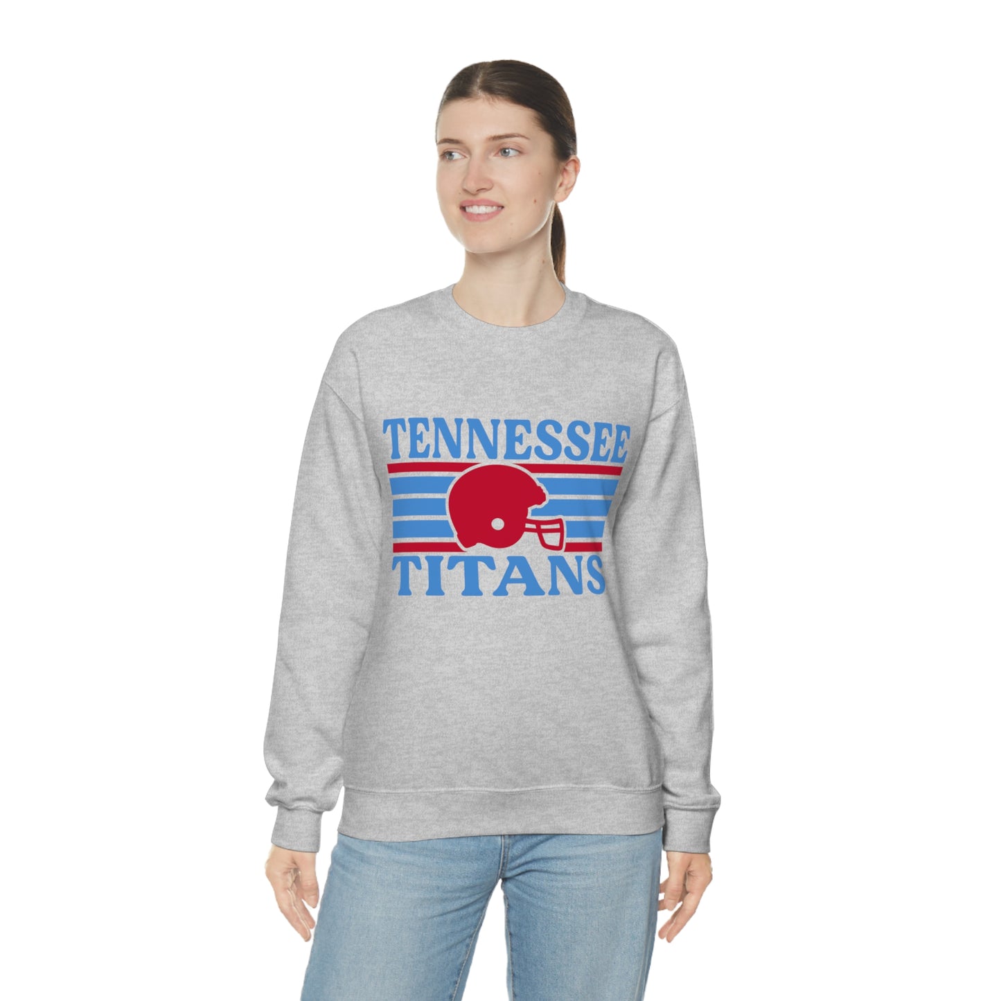 Retro Style Tennessee Football Unisex Heavy Blend Crewneck Sweatshirt