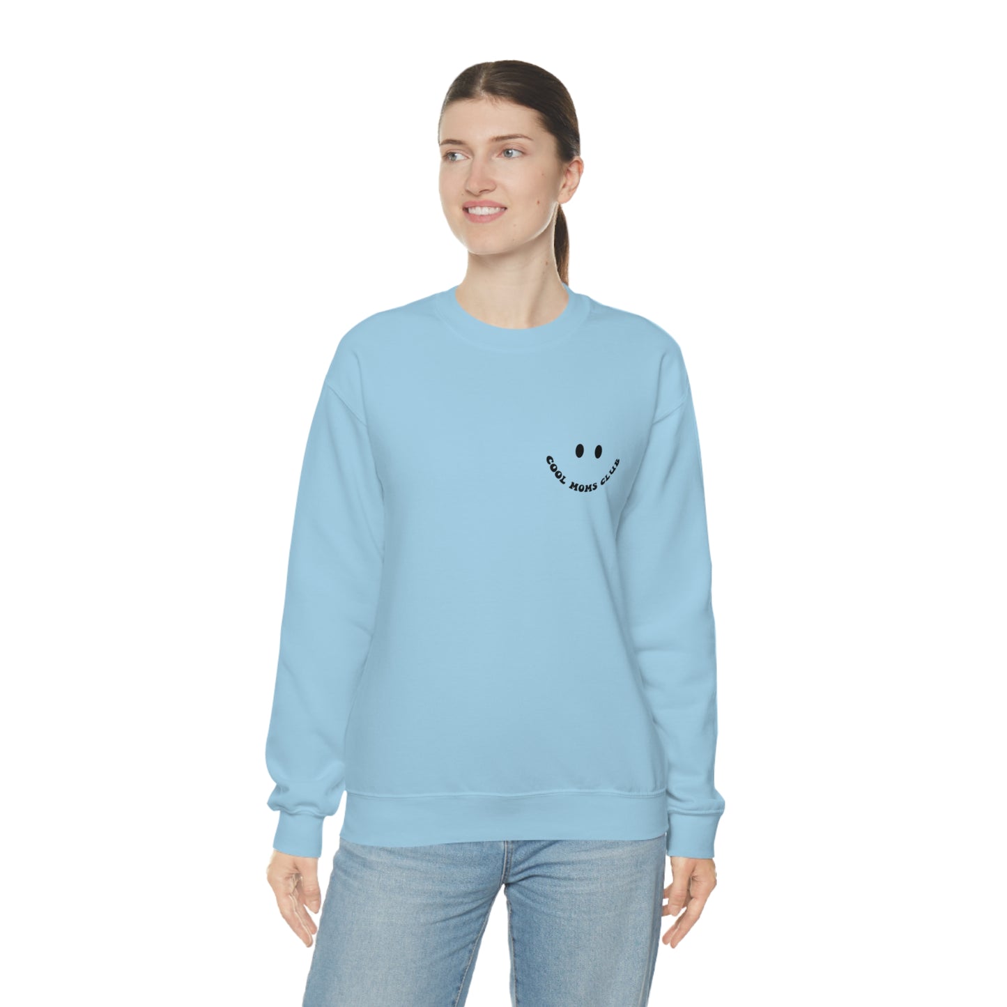 Cool Moms Club Unisex DryBlend® Crewneck Sweatshirt Front/Back Print