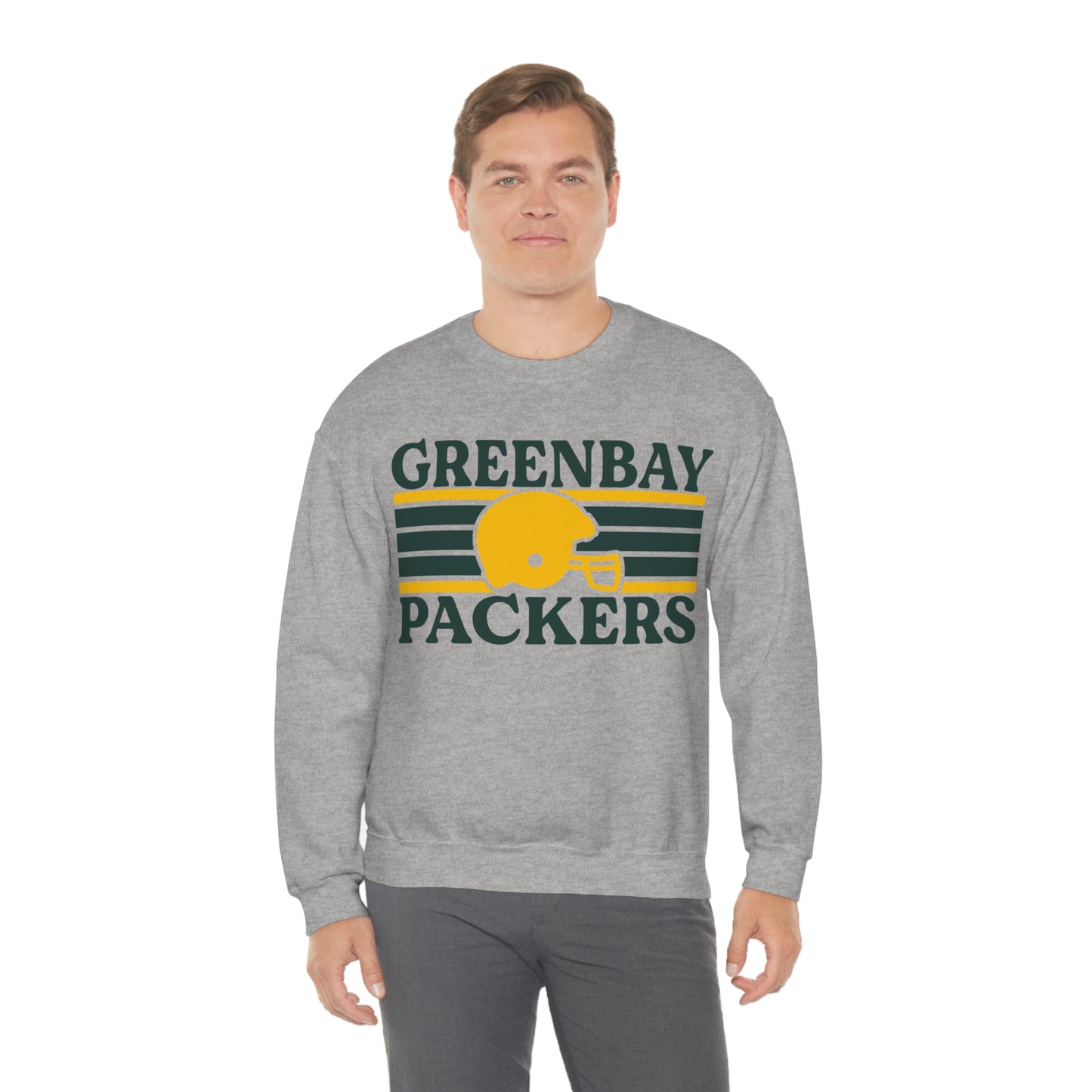 Retro Style Green Bay Football Unisex Heavy Blend Crewneck Sweatshirt