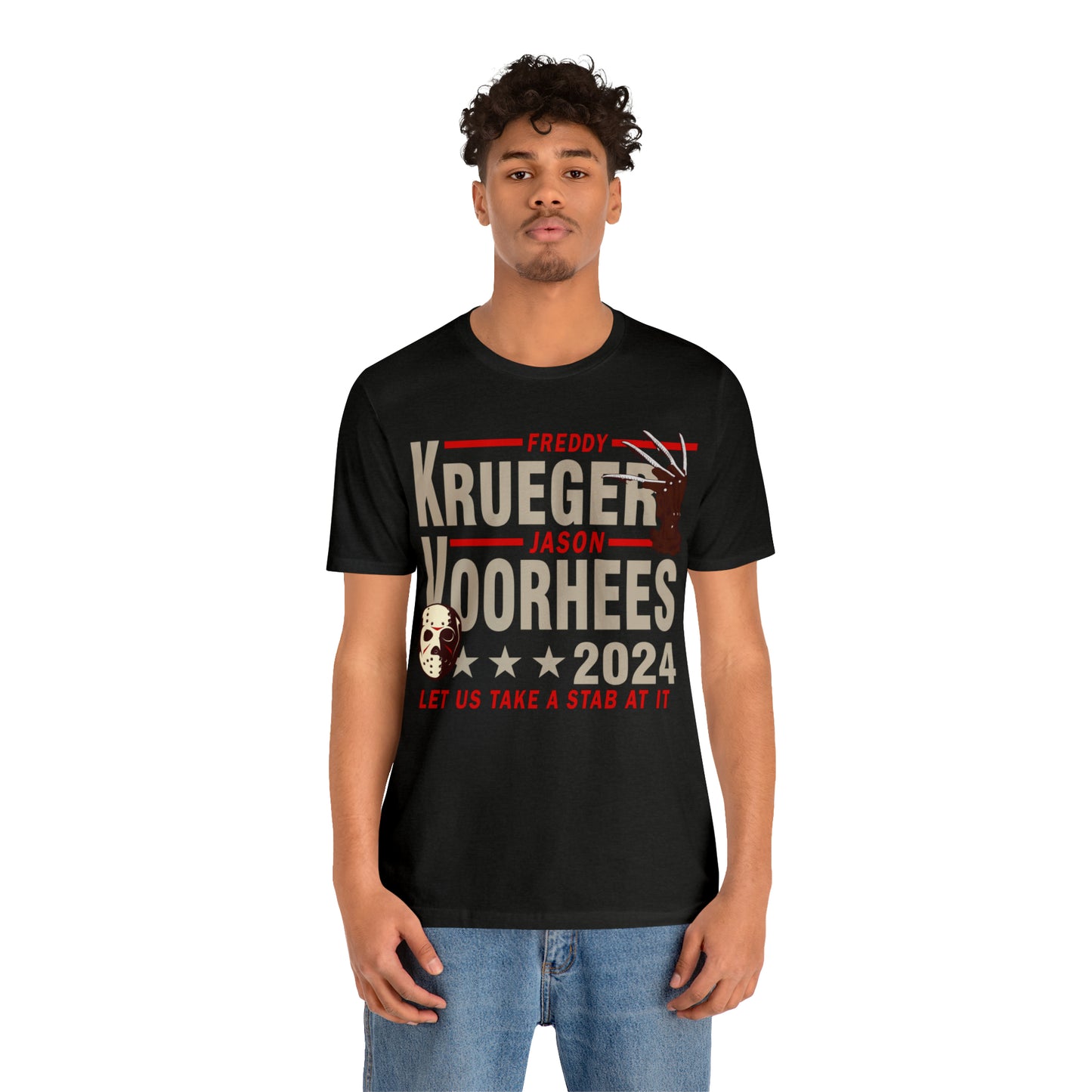 Freddy Krueger Jason Voorhees 2024 | Unisex Jersey Short Sleeve Tee