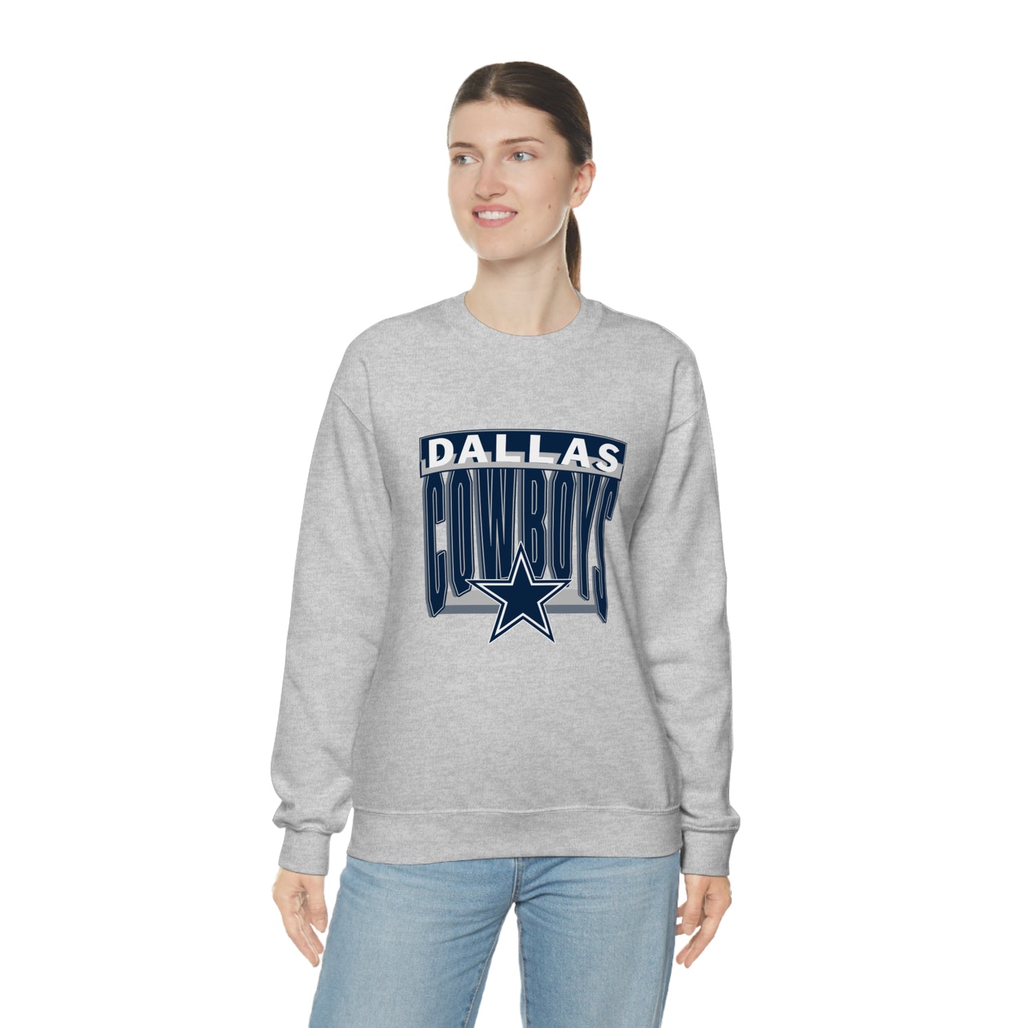 Dallas Cowboys Football Unisex Heavy Blend Crewneck Sweatshirt