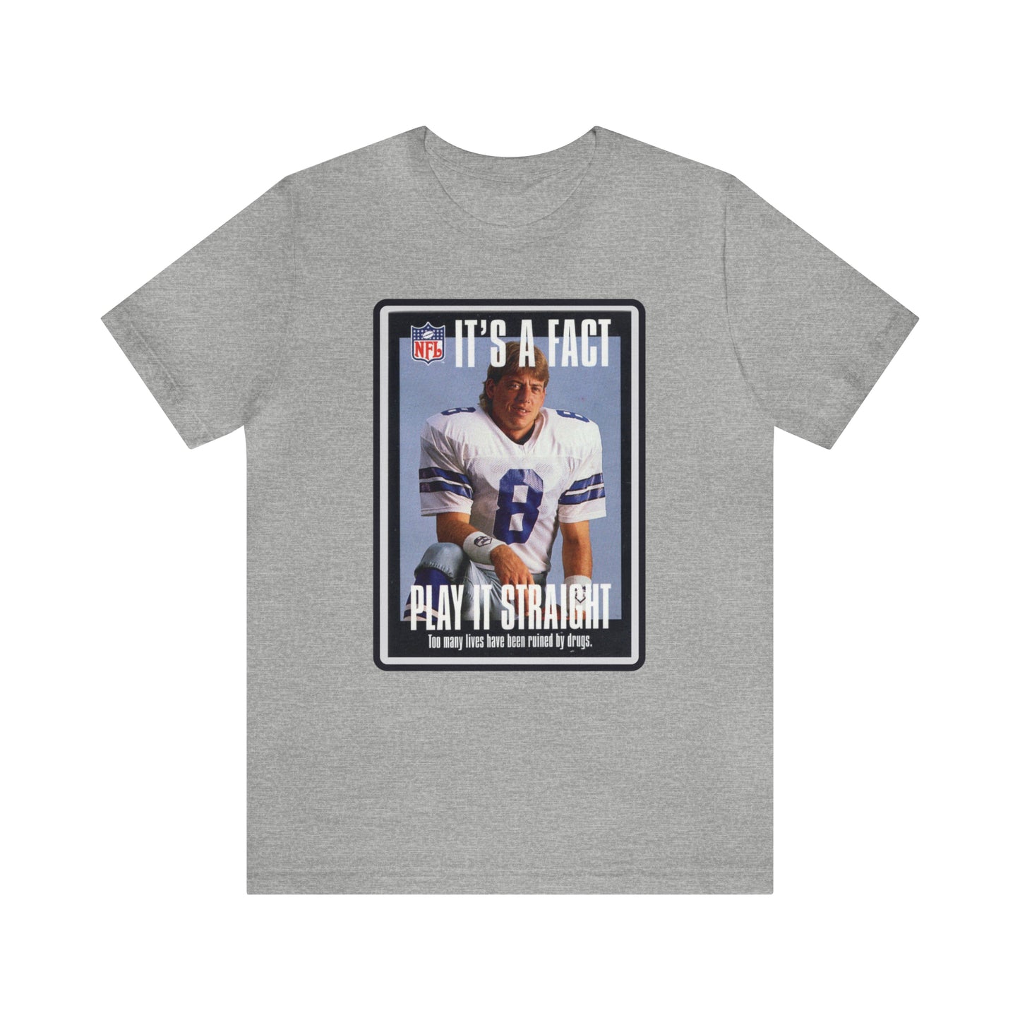 90s Throwback Dallas Cowboys Troy Aikman v2 Sports Illustrated Magazine Unisex Jersey Short Sleeve Tee