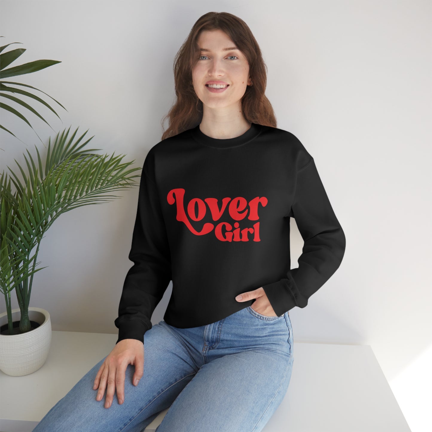 Lover Girl Valentines Day Unisex Heavy Blend Crewneck Sweatshirt