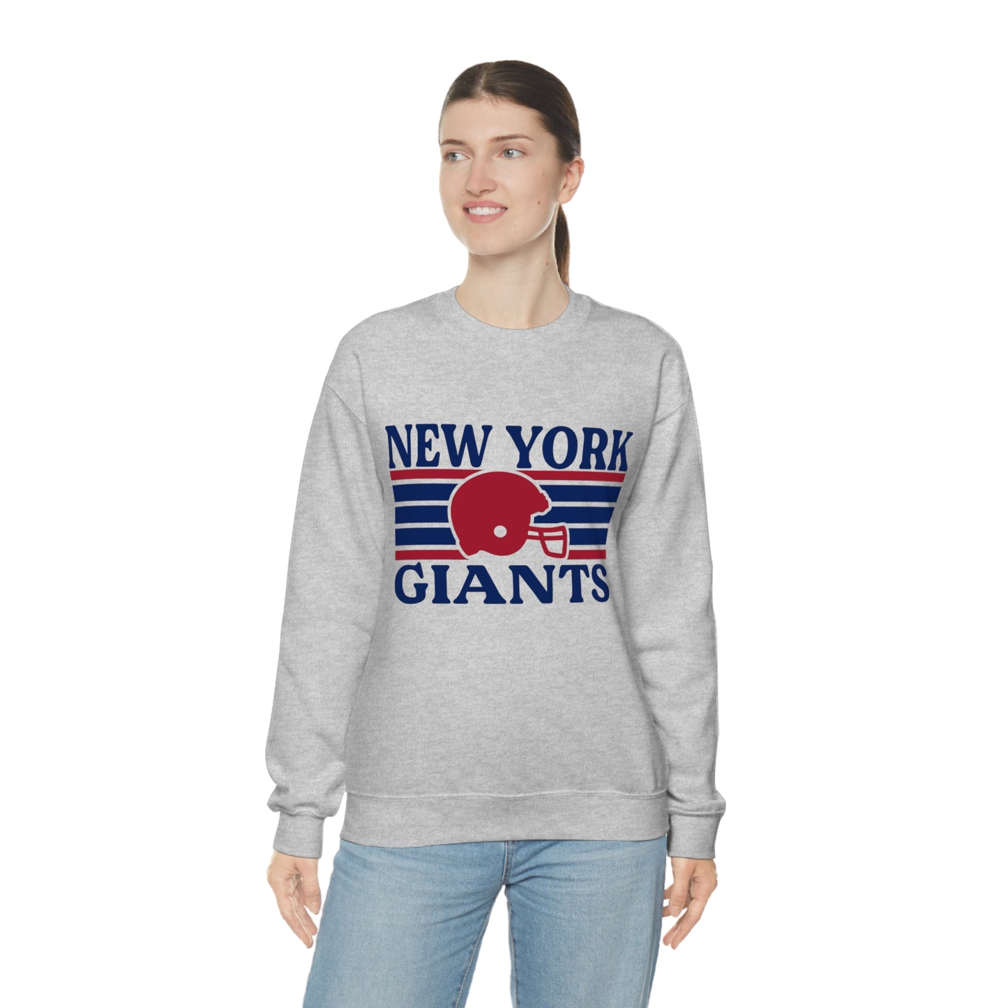 Retro Style New York Football Unisex Heavy Blend Crewneck Sweatshirt