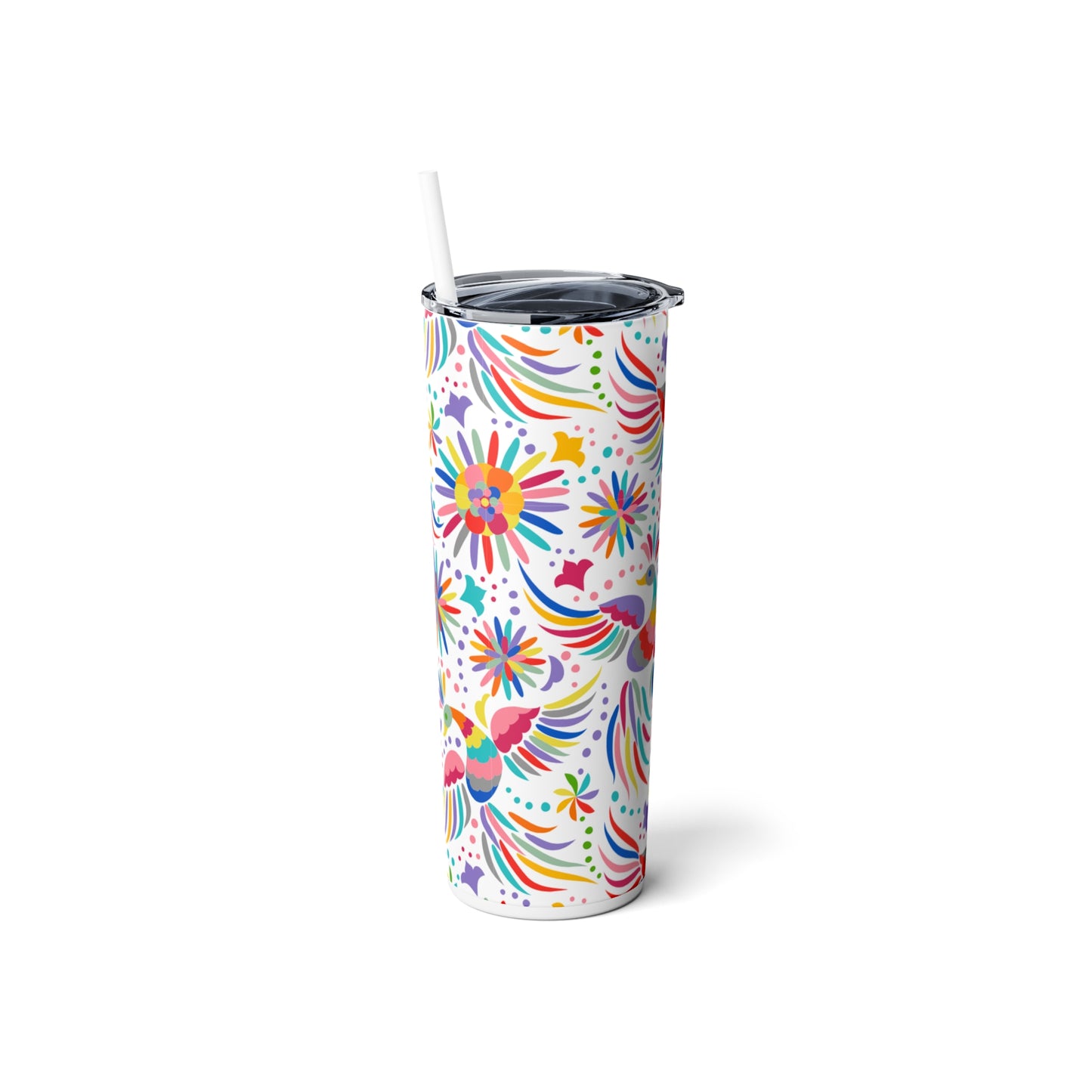 Fiesta Steel Tumbler with Straw, 20oz