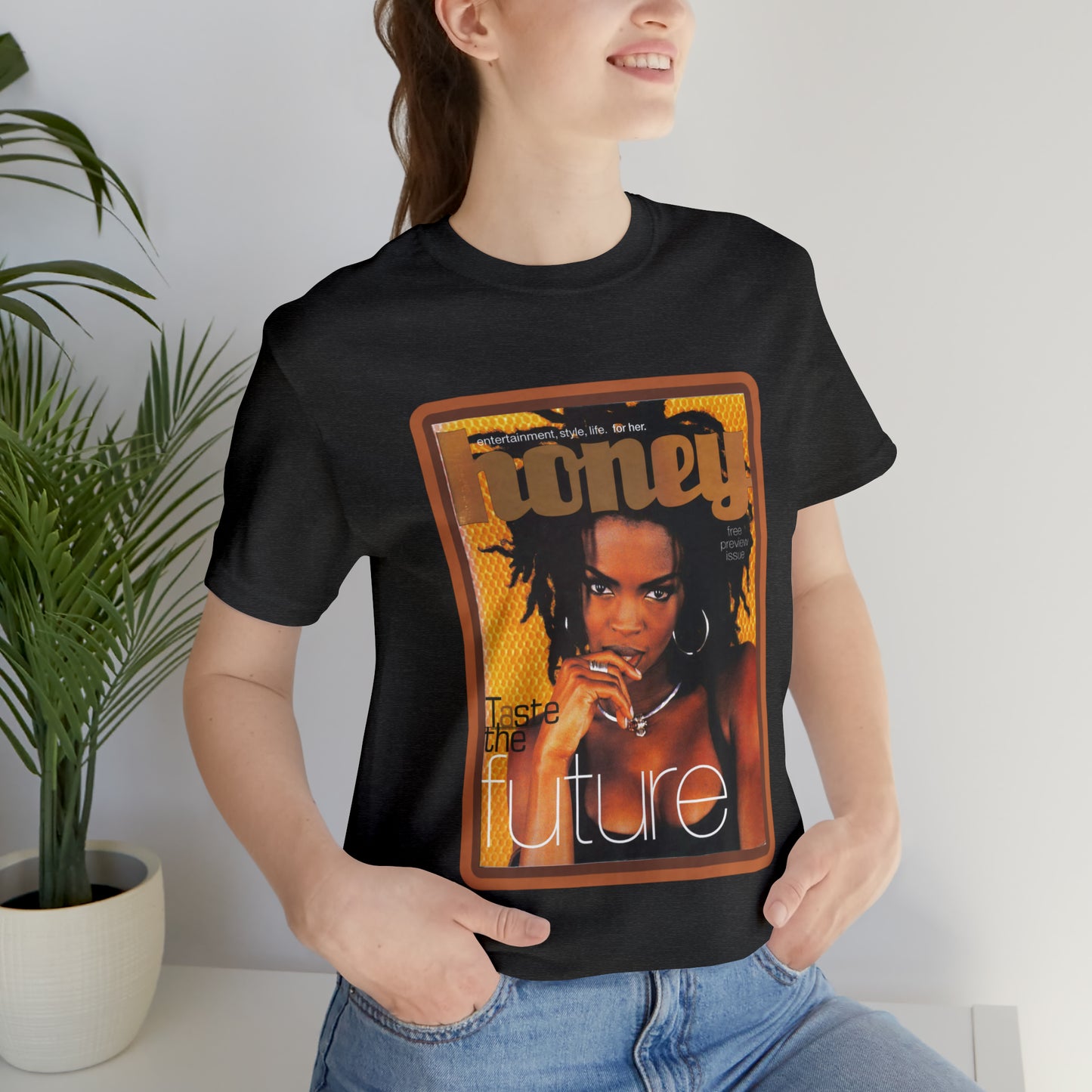 90s Throwback Lauryn Hill Vibe Magazine Unisex Jersey Short Sleeve Tee