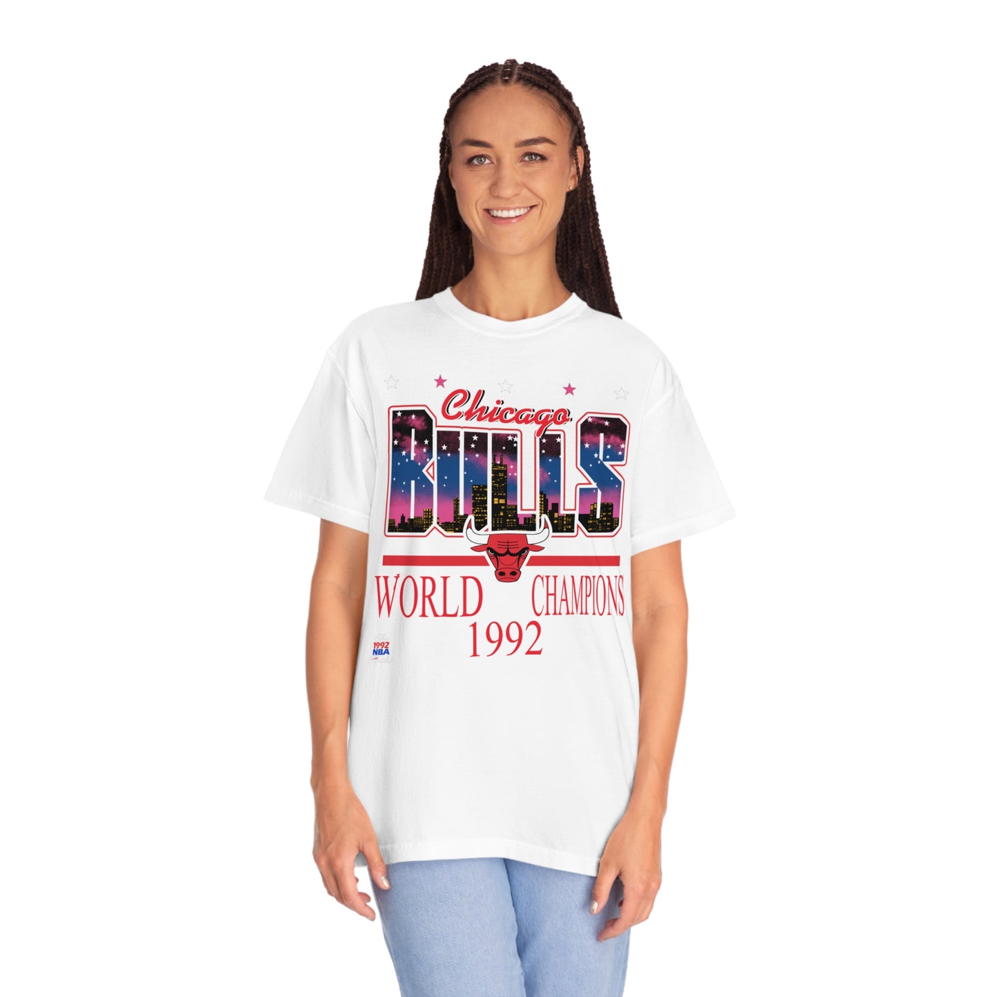 Throwback Chicago Bulls Basketball Unisex Garment-Dyed T-shirt