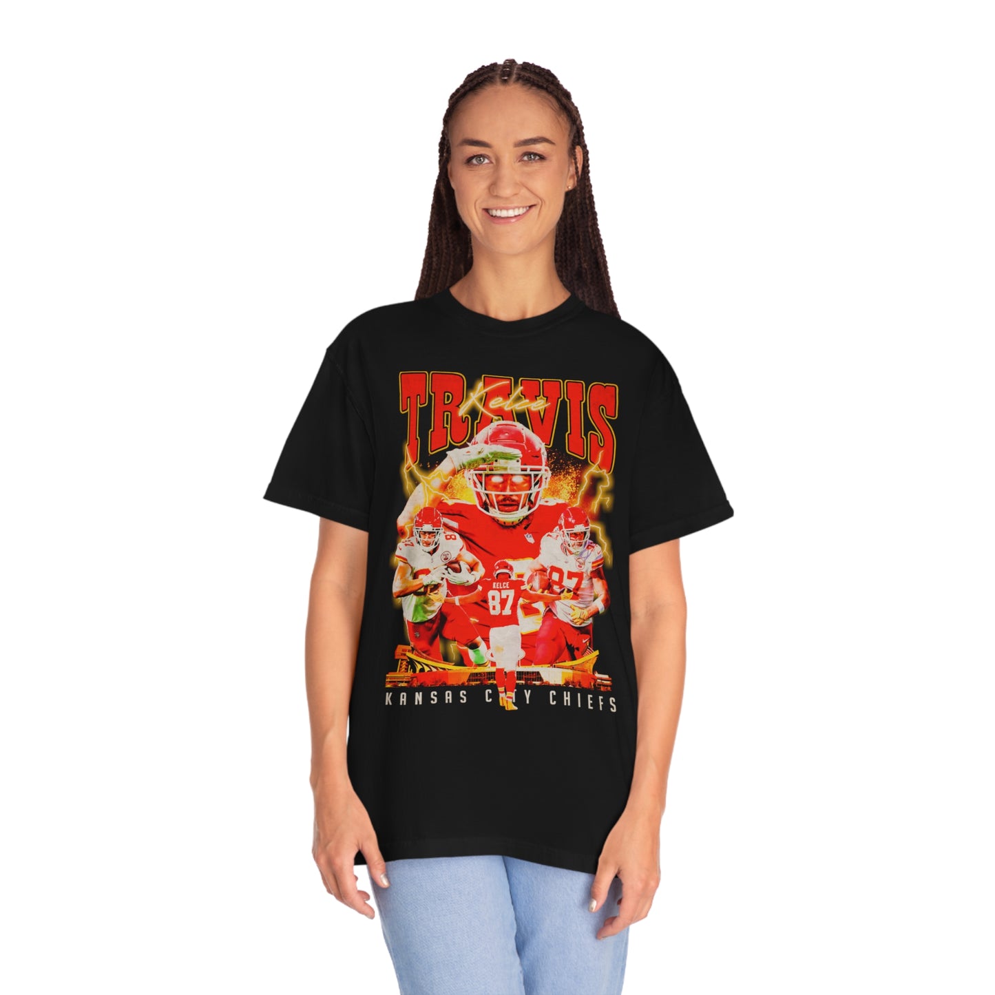 Kelce Kansas Football Unisex Garment-Dyed T-shirt
