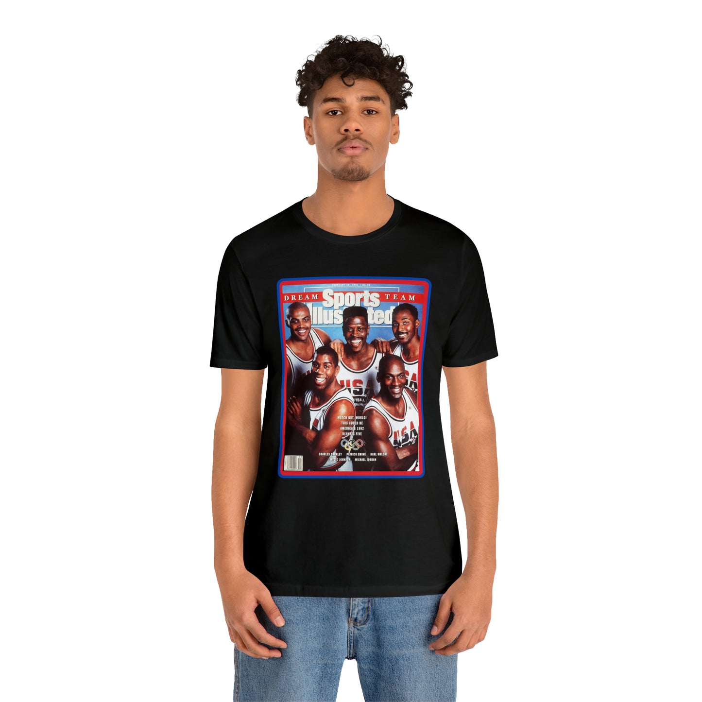 90s Throwback Dream Team Sports Illustrated Magazine Unisex Jersey Short Sleeve Tee