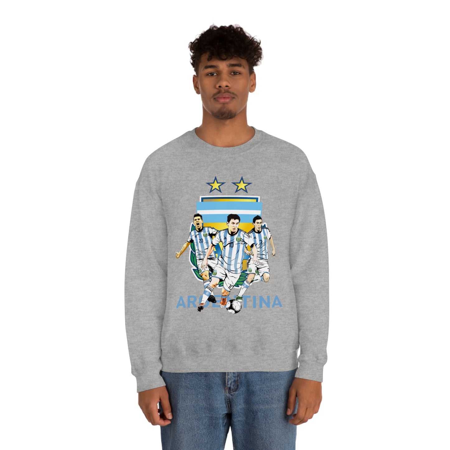 Argentina Soccer Unisex Heavy Blend Crewneck Sweatshirt