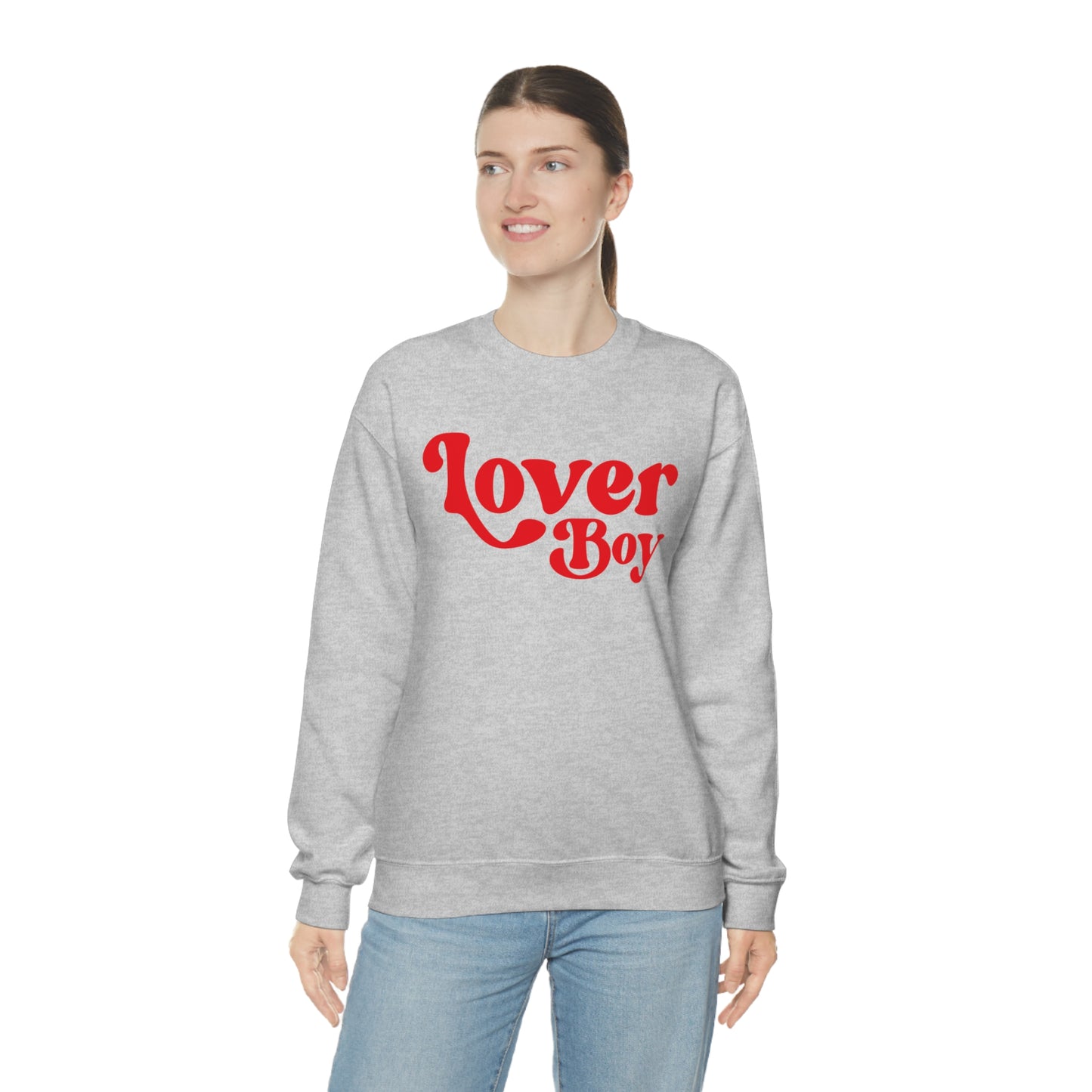Lover Boy Valentines Day Unisex Heavy Blend Crewneck Sweatshirt