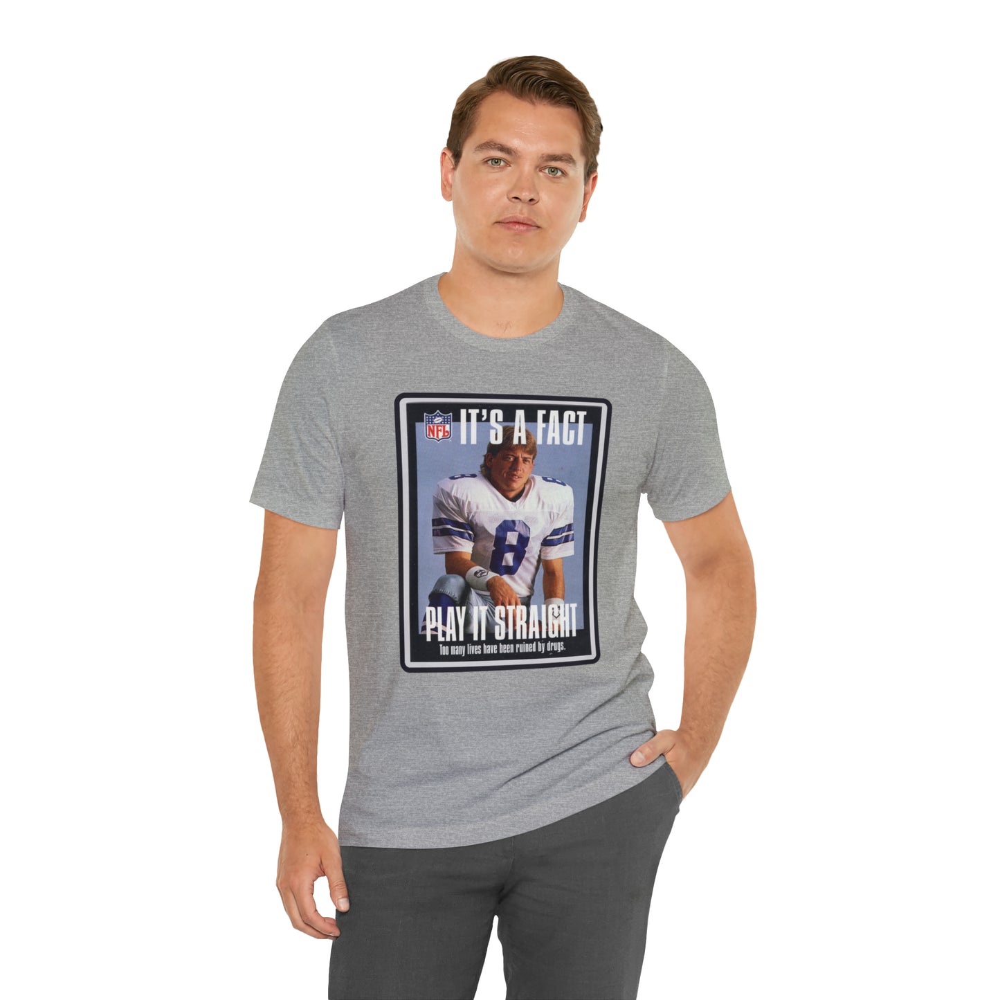 90s Throwback Dallas Cowboys Troy Aikman v2 Sports Illustrated Magazine Unisex Jersey Short Sleeve Tee