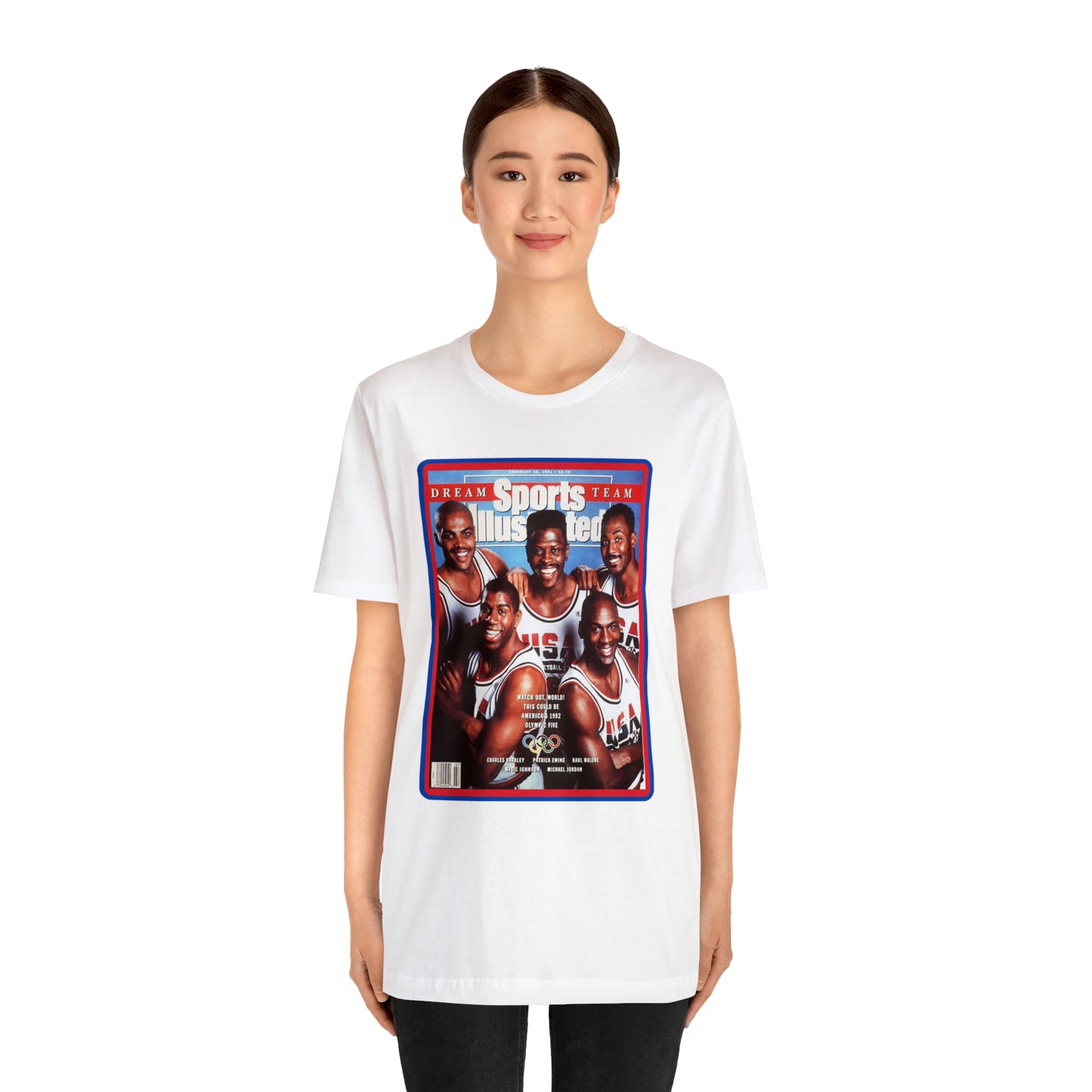 90s Throwback Dream Team Sports Illustrated Magazine Unisex Jersey Short Sleeve Tee