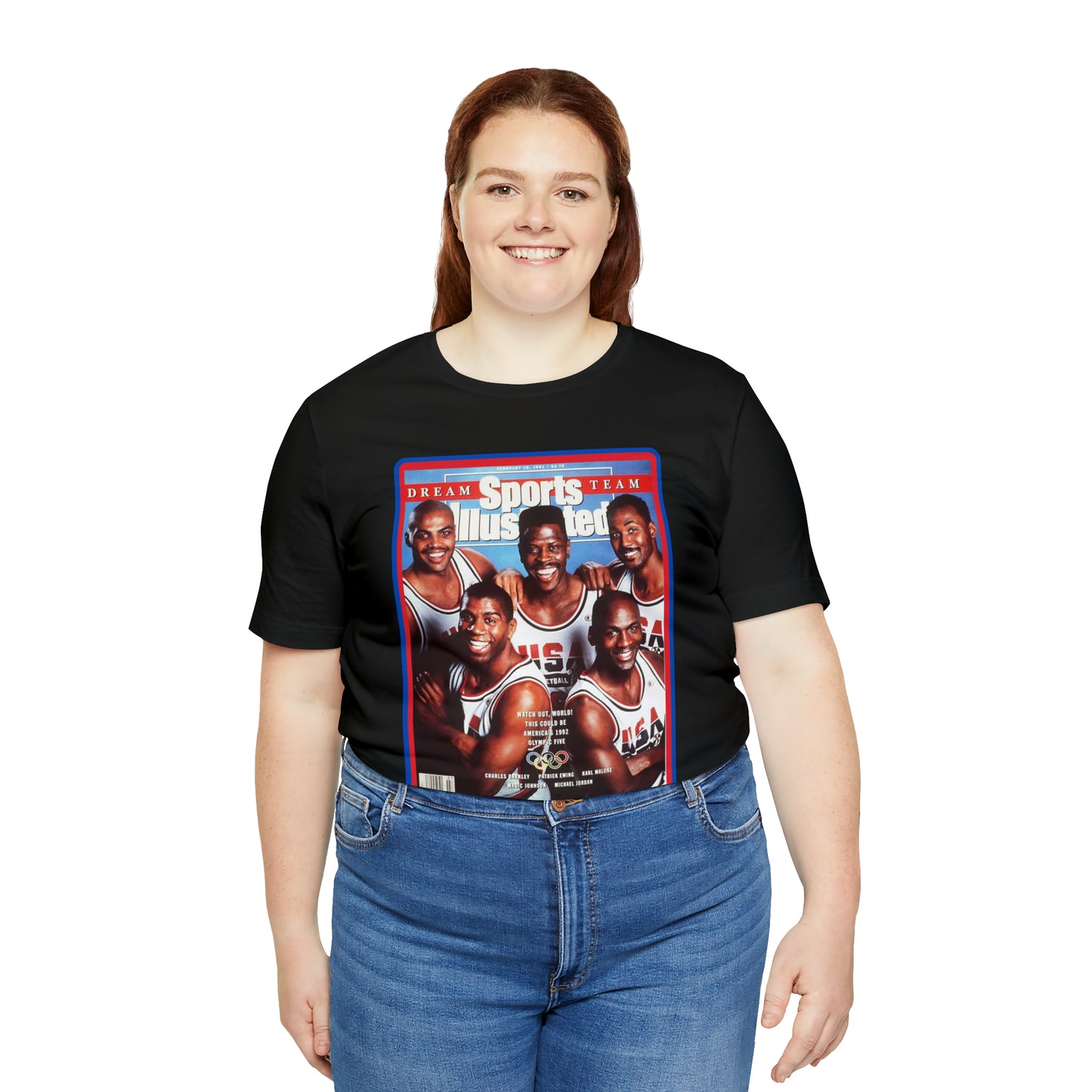 90s Throwback Dream Team Sports Illustrated Magazine Unisex Jersey Short Sleeve Tee