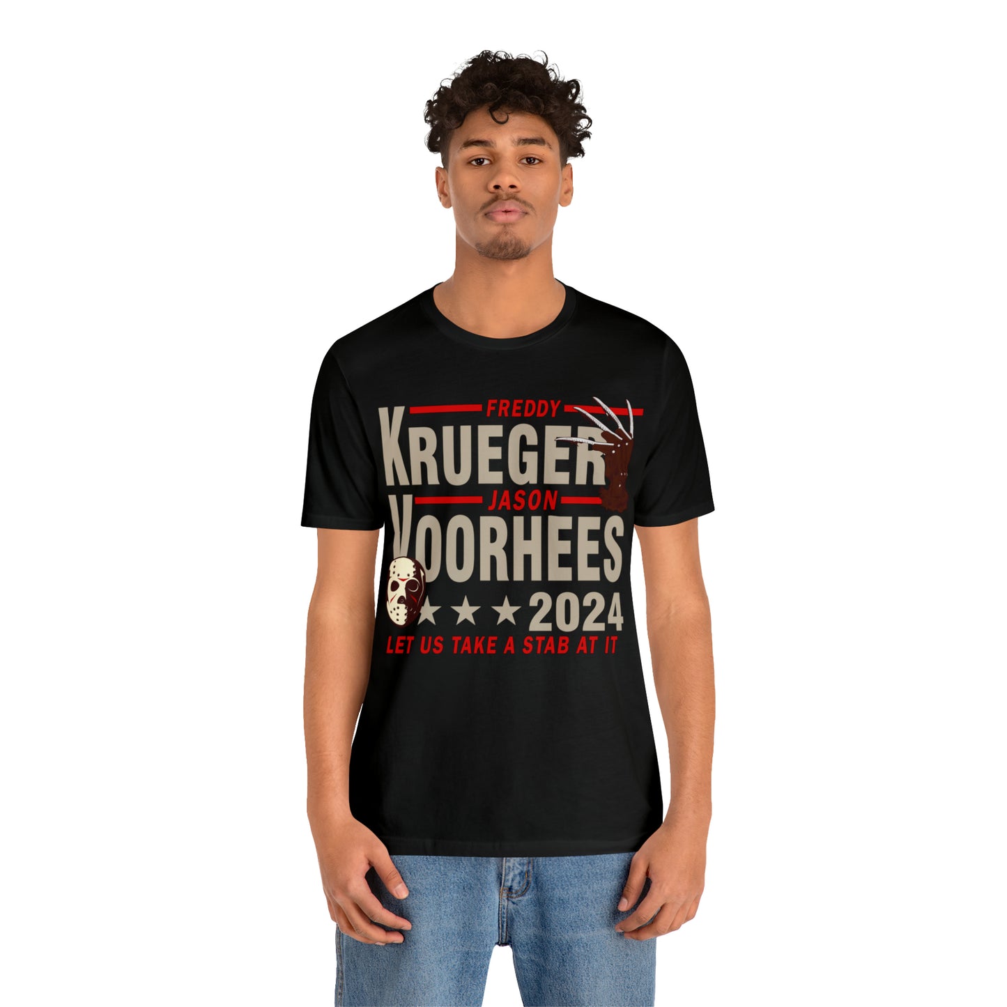 Freddy Krueger Jason Voorhees 2024 | Unisex Jersey Short Sleeve Tee
