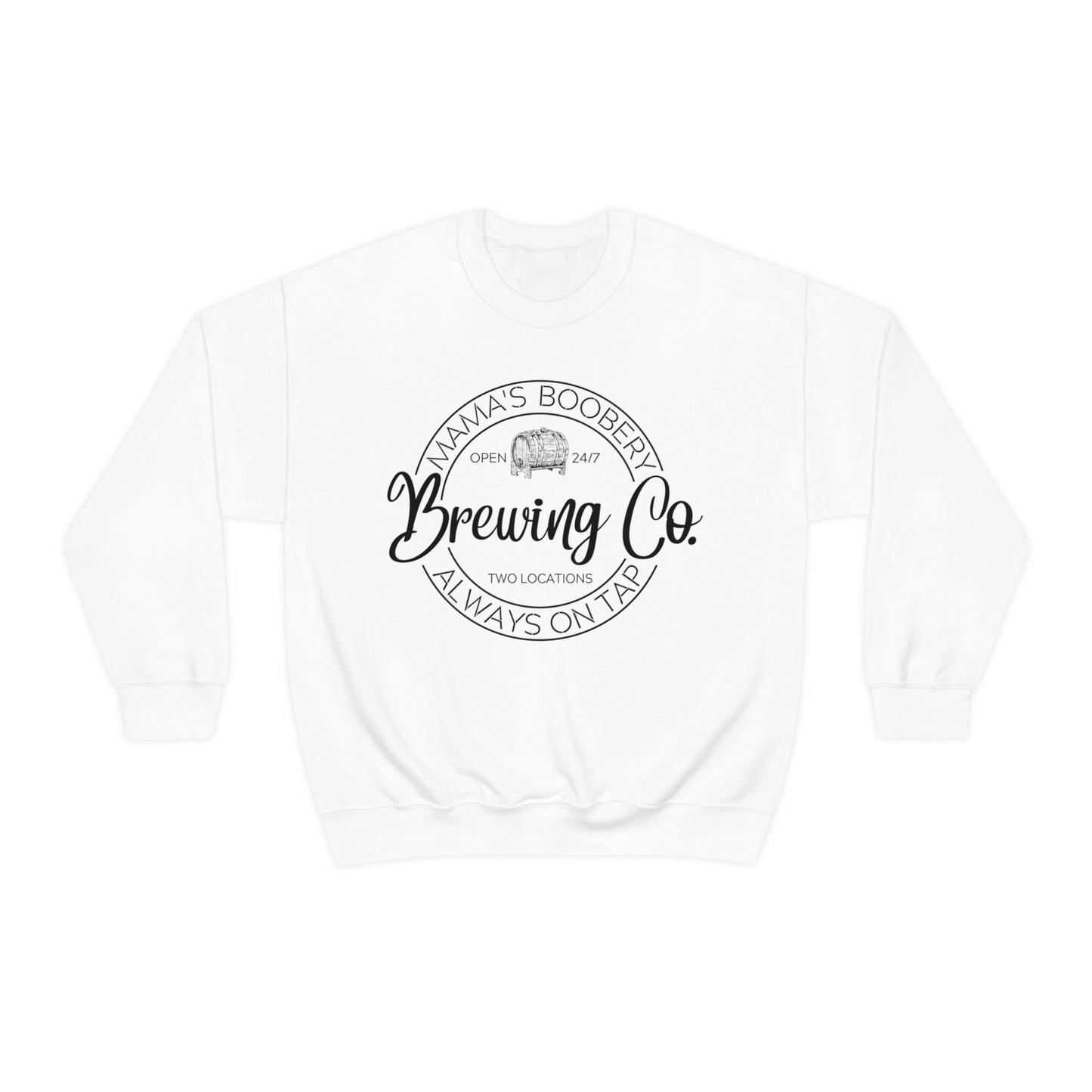 Moms Boobery Brewery Unisex DryBlend® Crewneck Sweatshirt