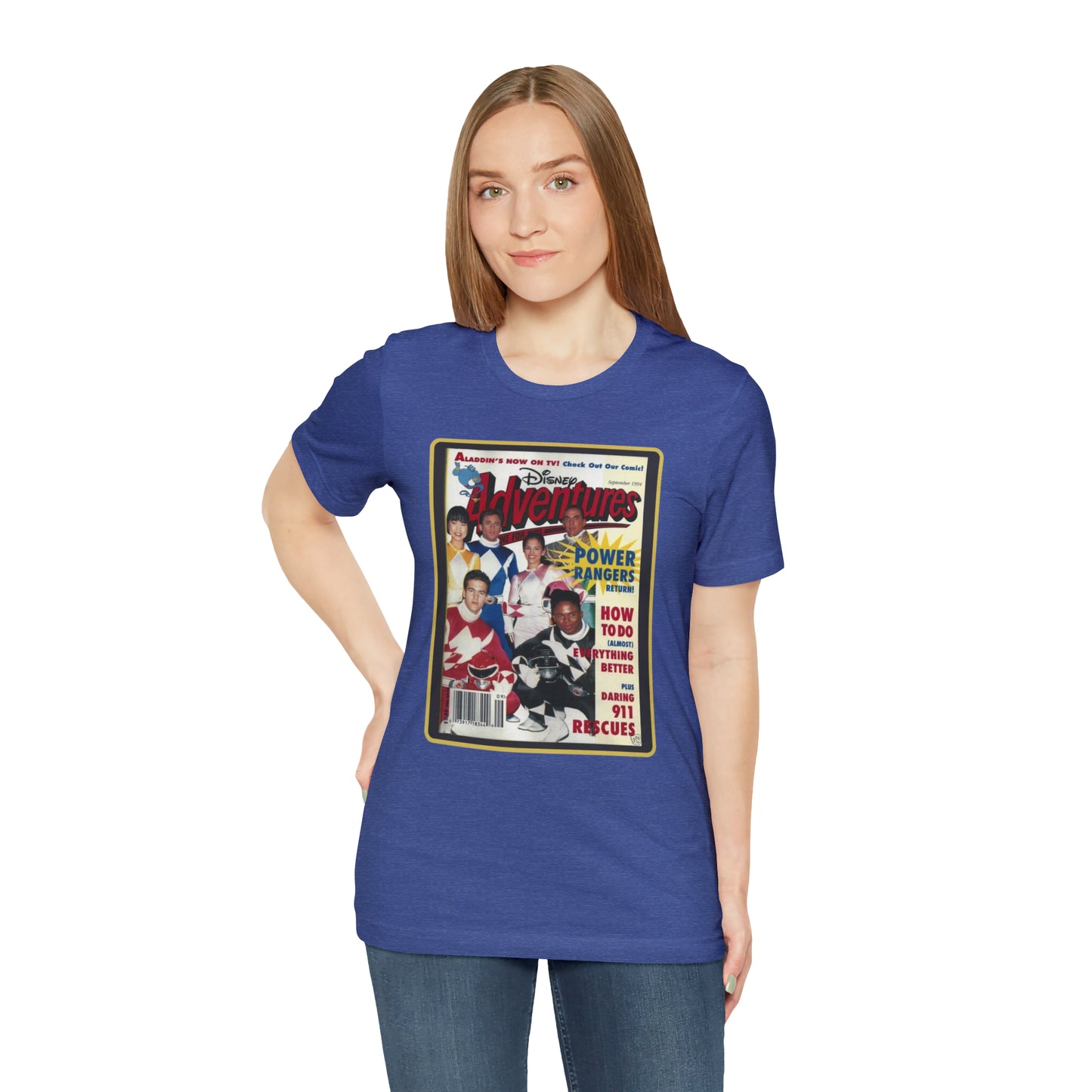 90s Throwback Power Rangers Unisex Jersey Short Sleeve Tee