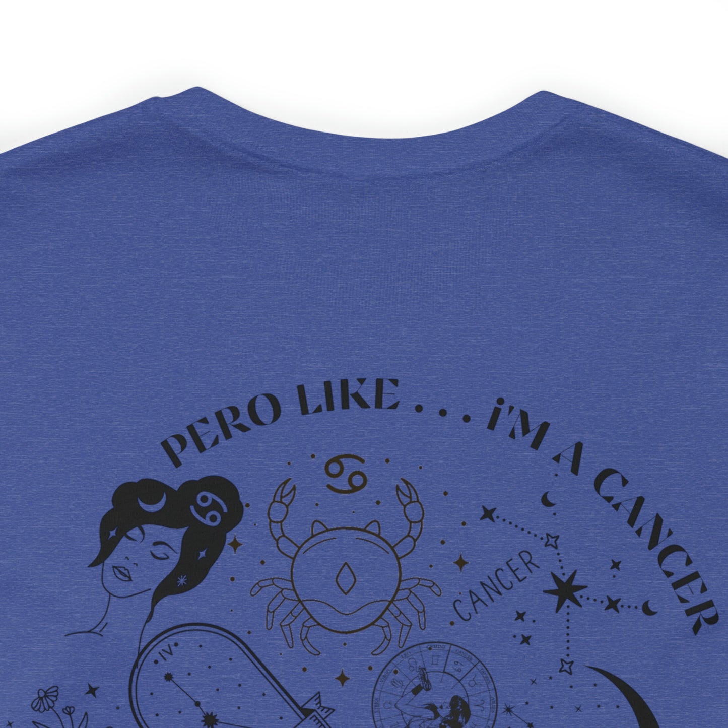 Zodiac Cancer - Astrology Unisex Jersey Short Sleeve Tee Front/Back Print