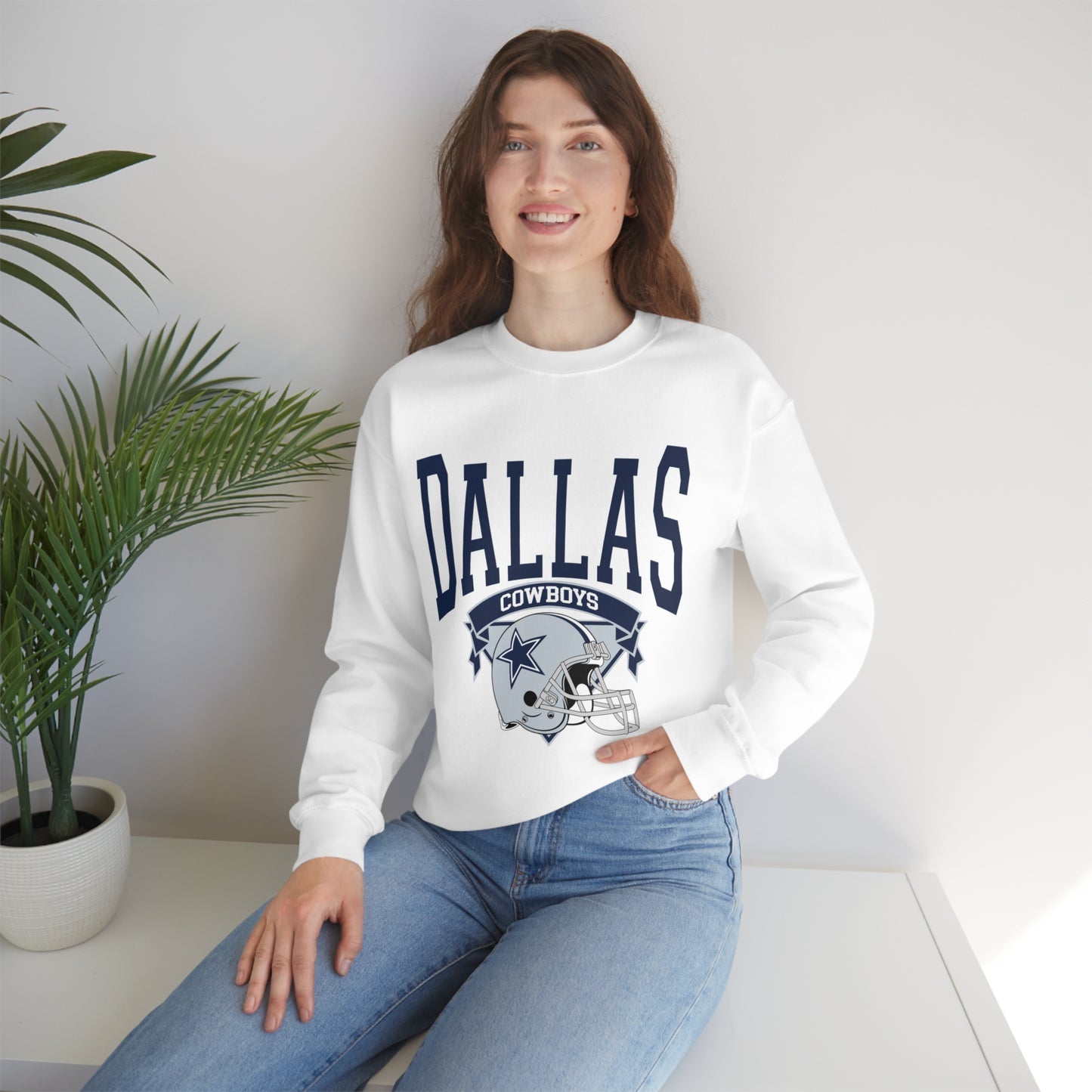 Dallas Cowboys Football Unisex Heavy Blend Crewneck Sweatshirt