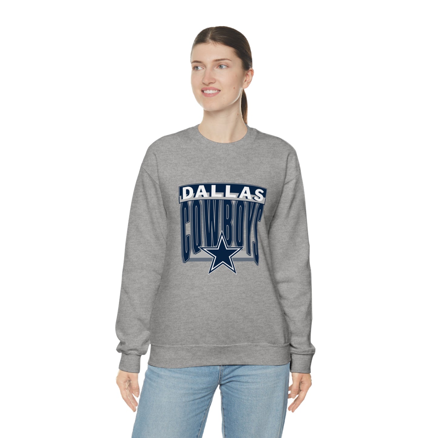 Dallas Cowboys Football Unisex Heavy Blend Crewneck Sweatshirt