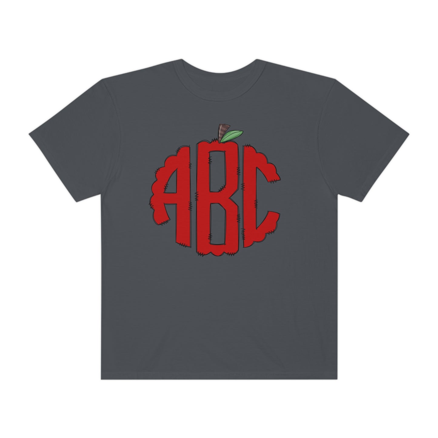 ABC Apple Teacher Unisex Garment-Dyed T-shirt