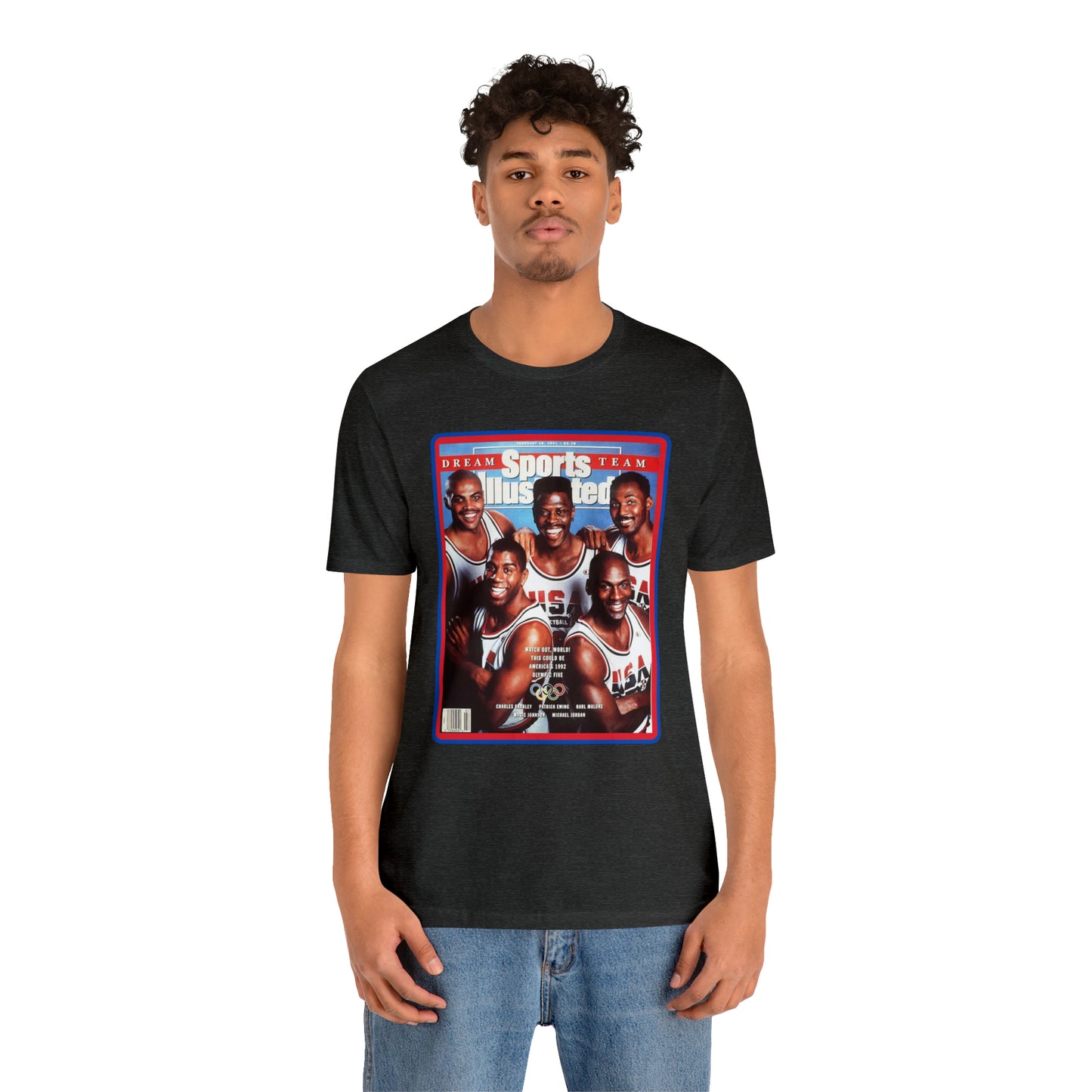 90s Throwback Dream Team Sports Illustrated Magazine Unisex Jersey Short Sleeve Tee