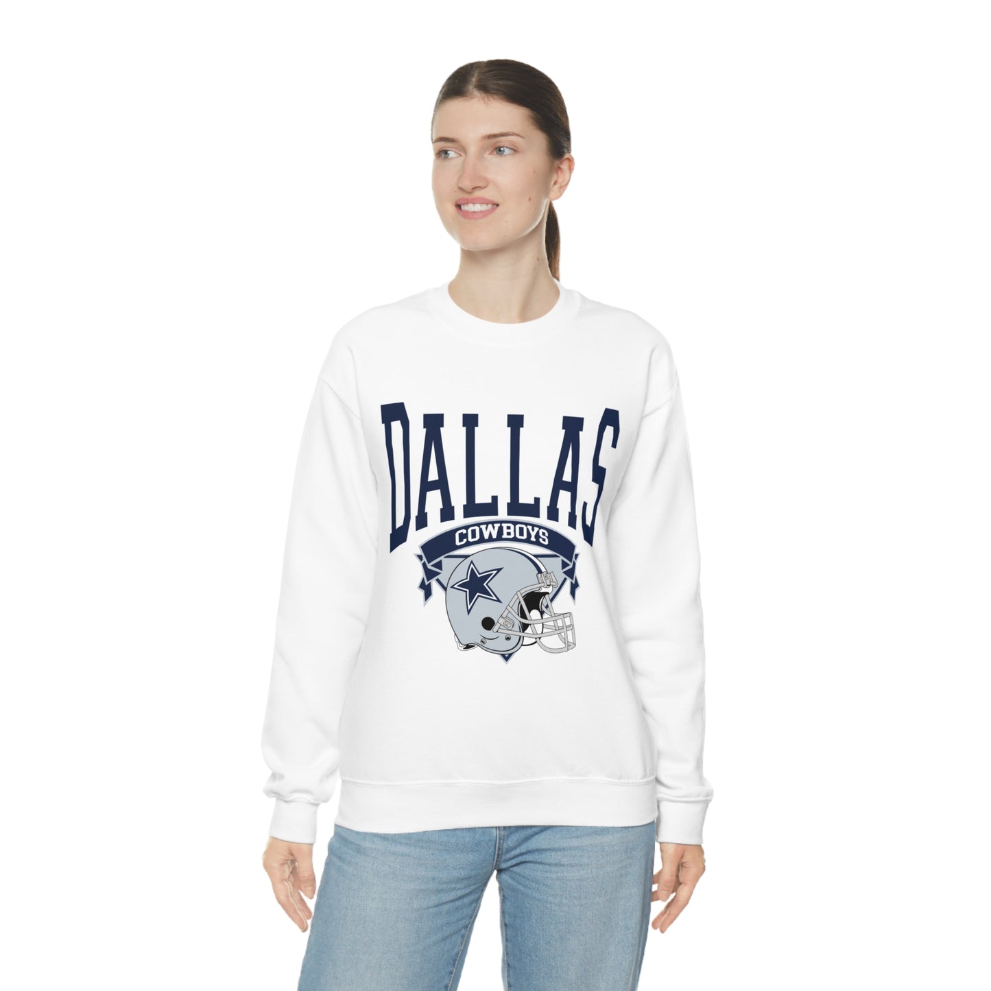 Dallas Cowboys Football Unisex Heavy Blend Crewneck Sweatshirt