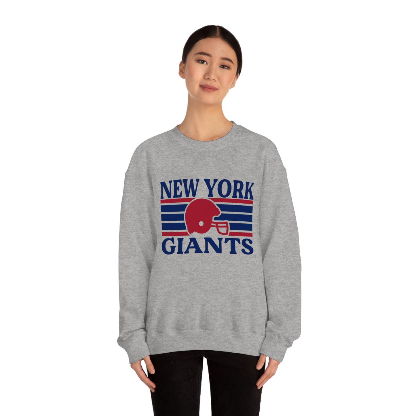 Retro Style New York Football Unisex Heavy Blend Crewneck Sweatshirt