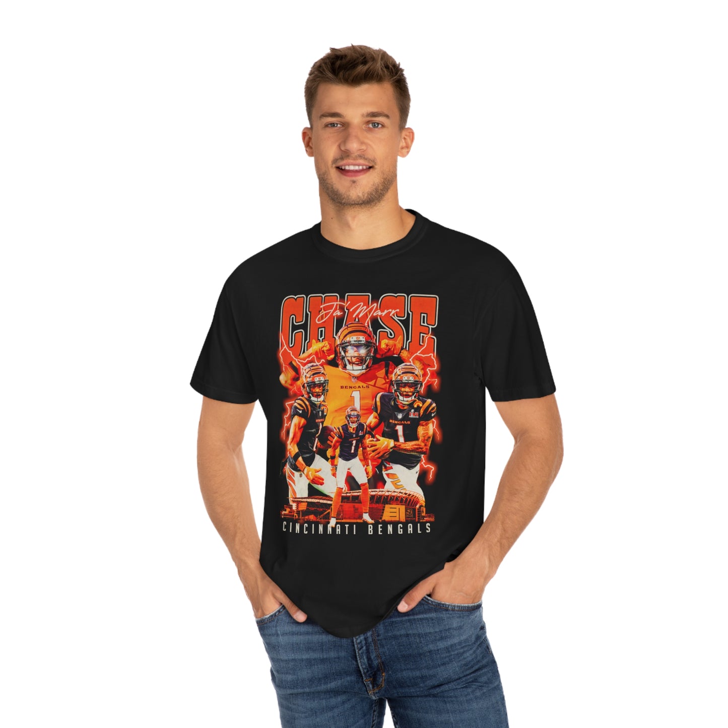 Chase Bengals Football Unisex Garment-Dyed T-shirt