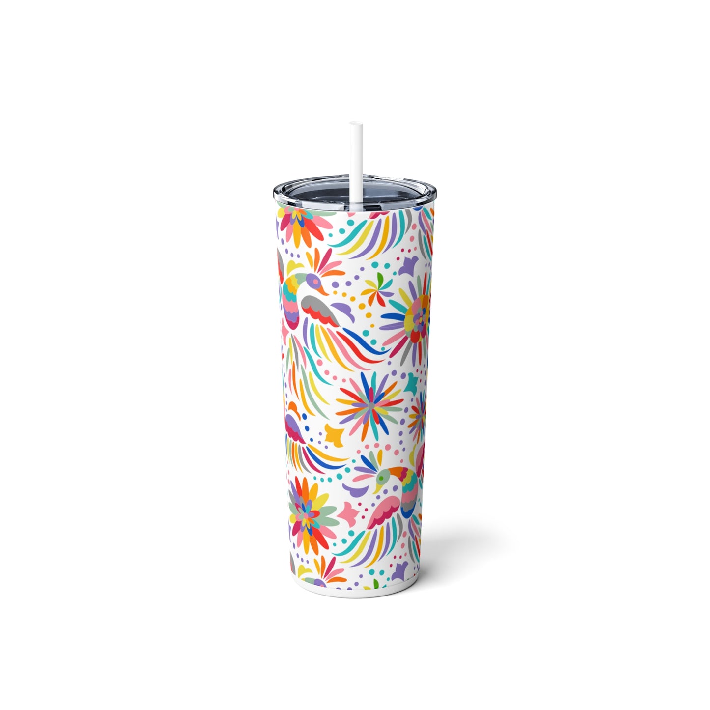 Fiesta Steel Tumbler with Straw, 20oz